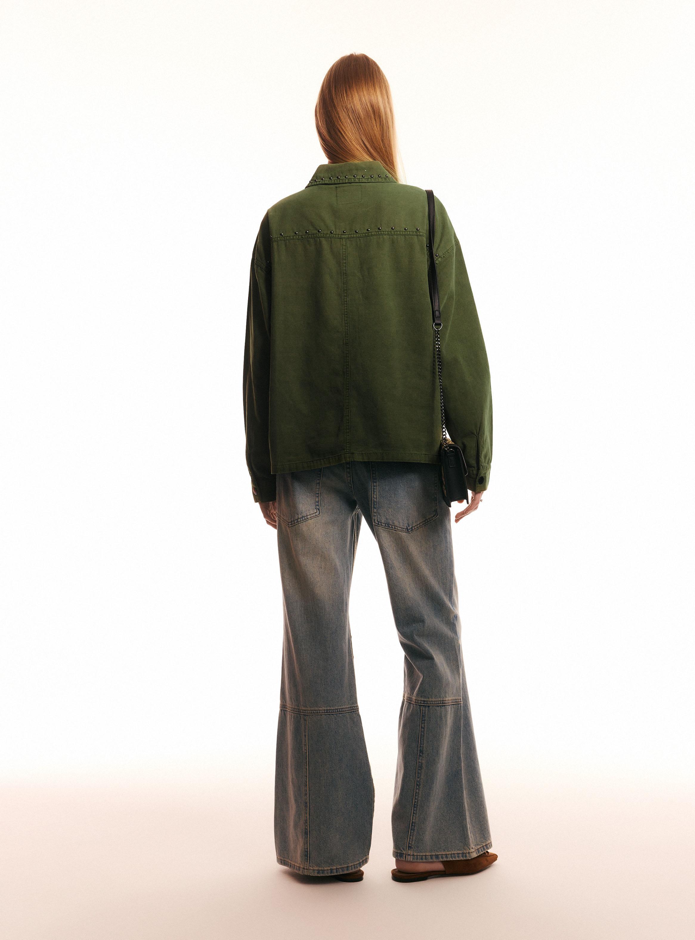 Chaqueta Militar Tachas-5