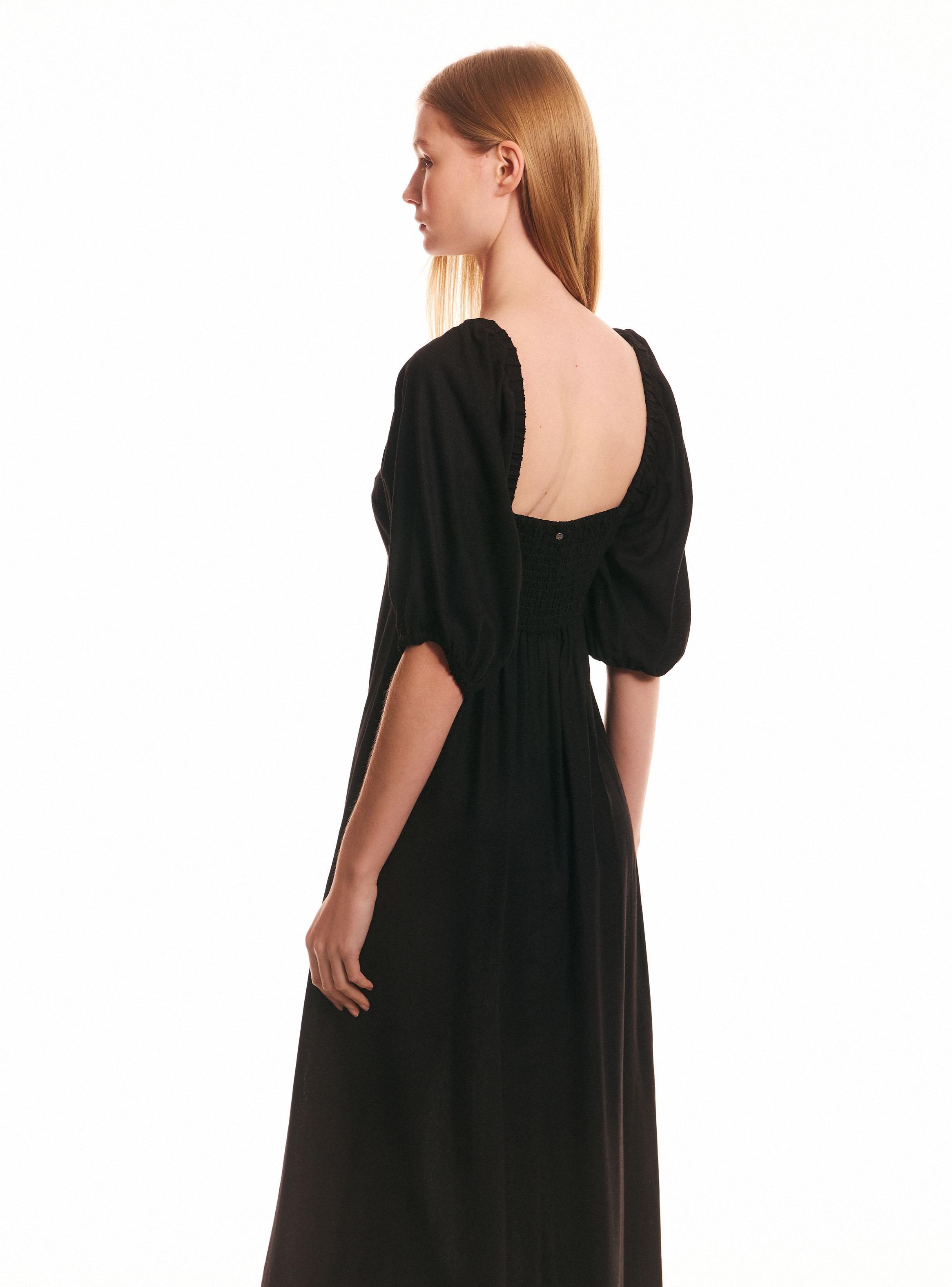 Vestido Largo Nudo-1
