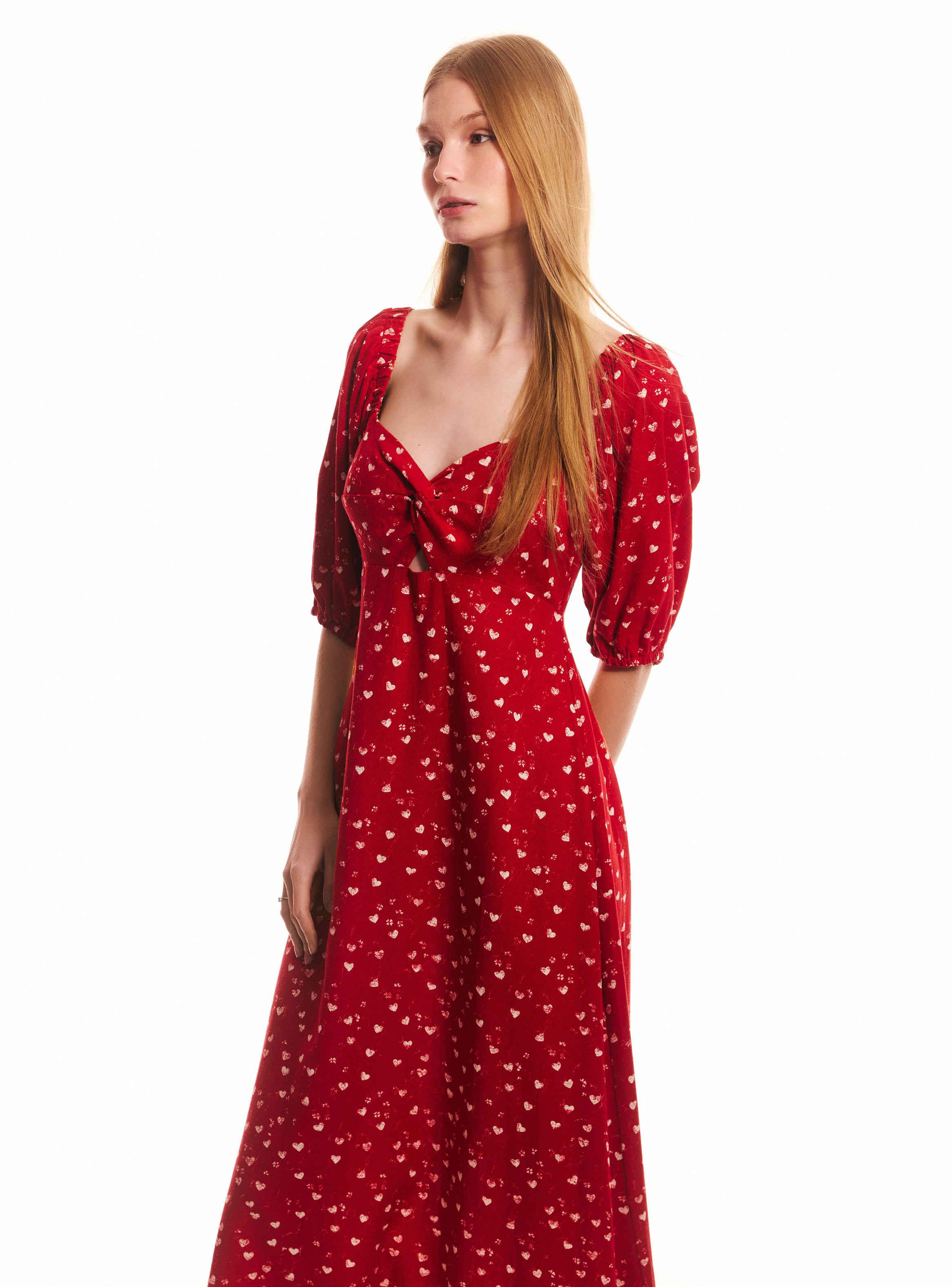 Vestido Largo Nudo-0