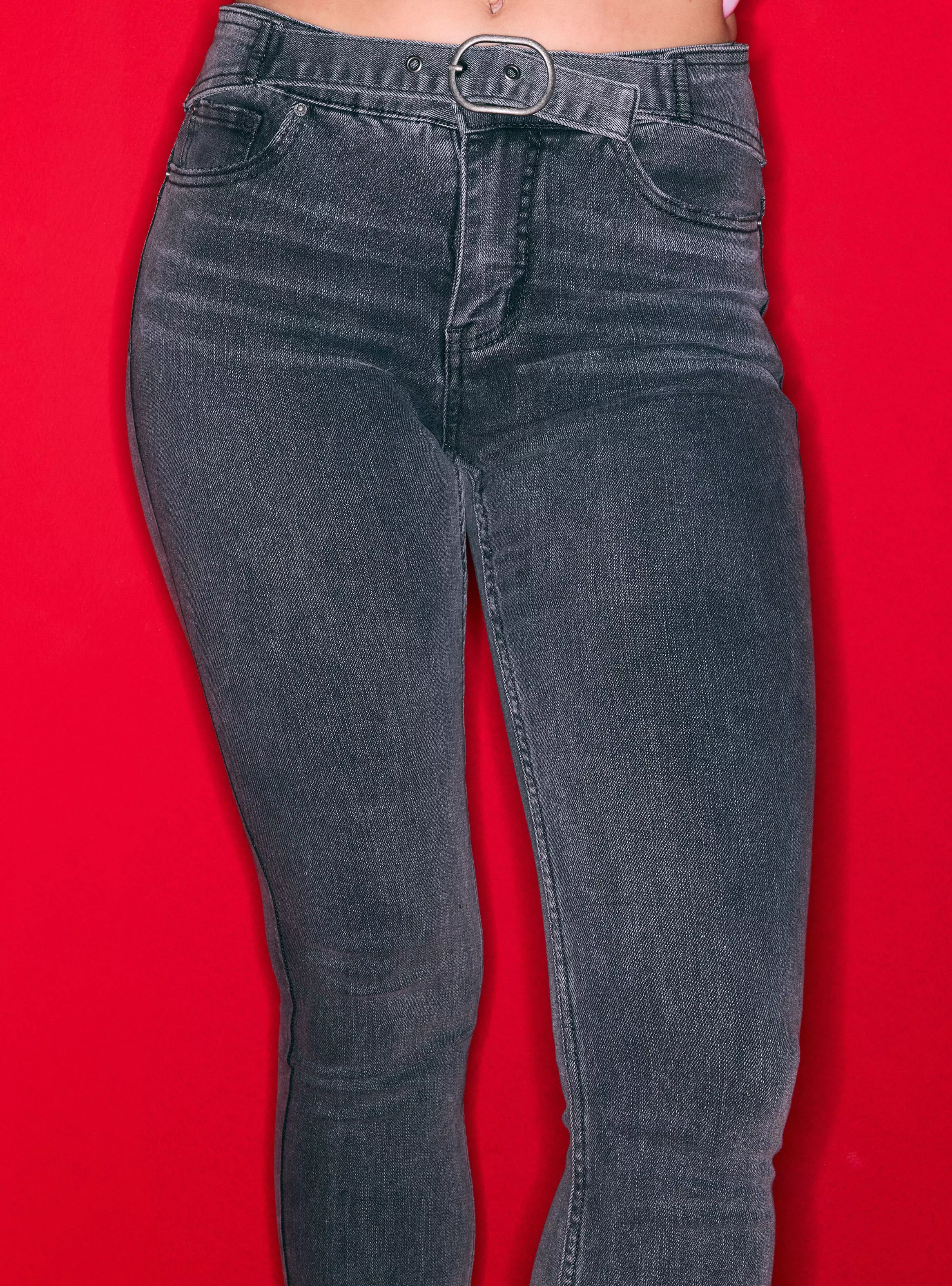 Jeans Skinny Fit Push Up con Cinturón-2