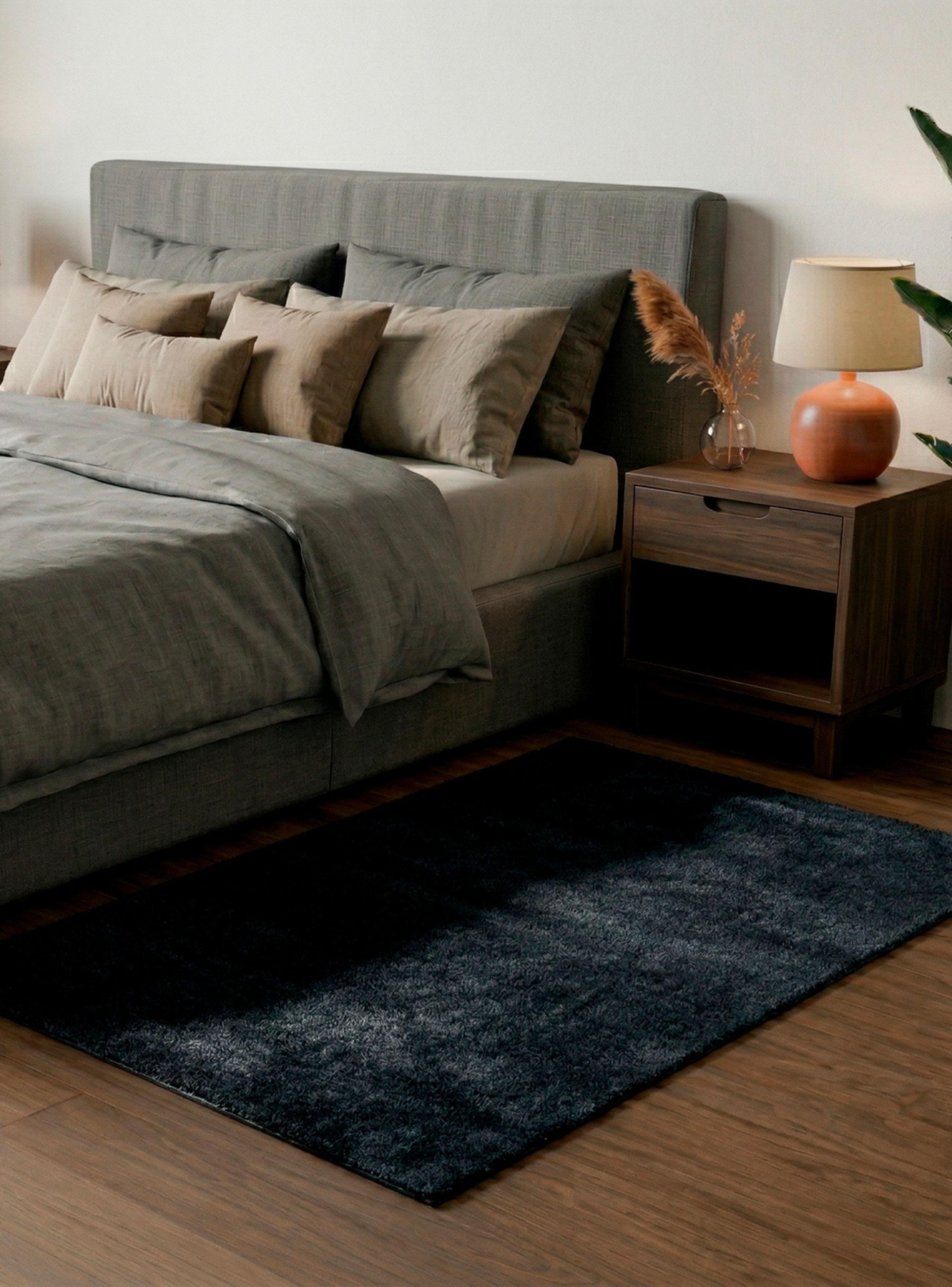 Bajada de Cama Feel 80x150 cm Negro-2