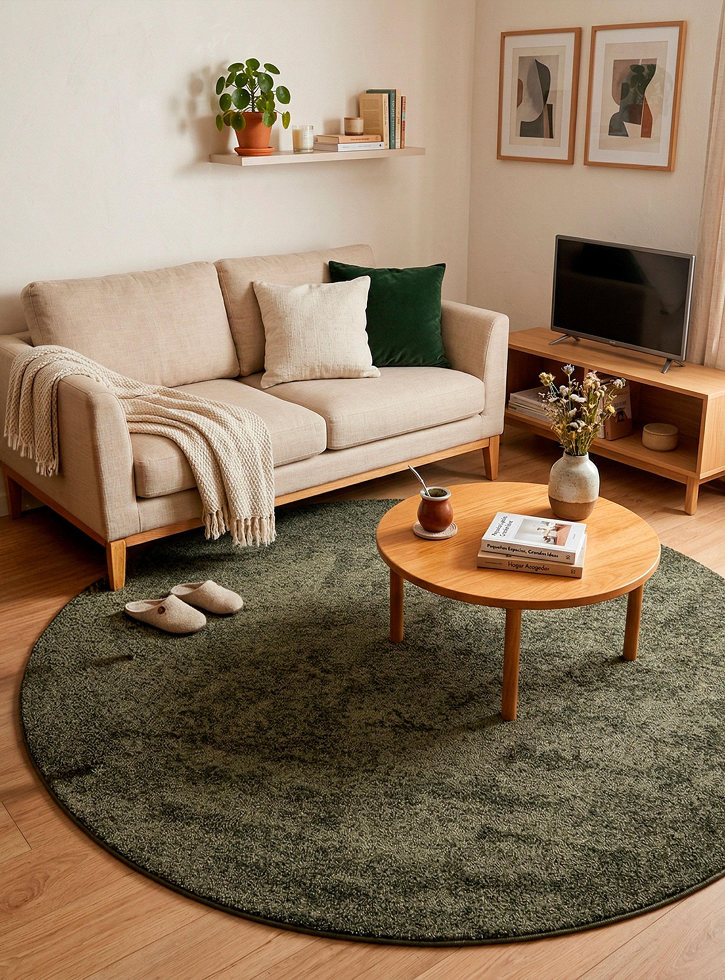 Alfombra Dolce 160x160 cm Verde-2