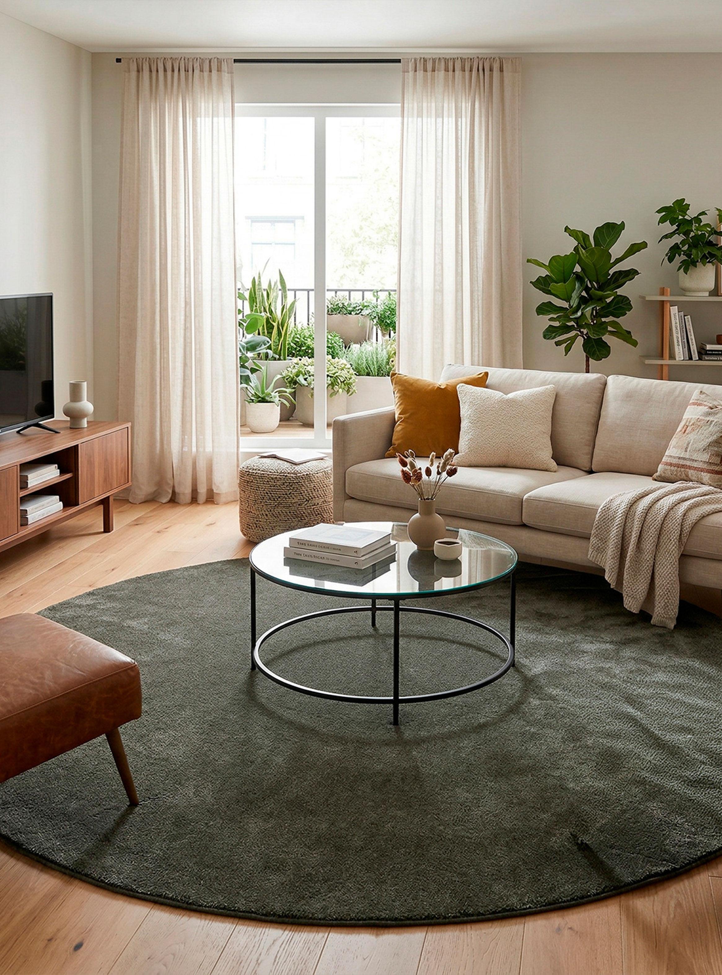 Alfombra Kiss 200x200 cm Verde-2