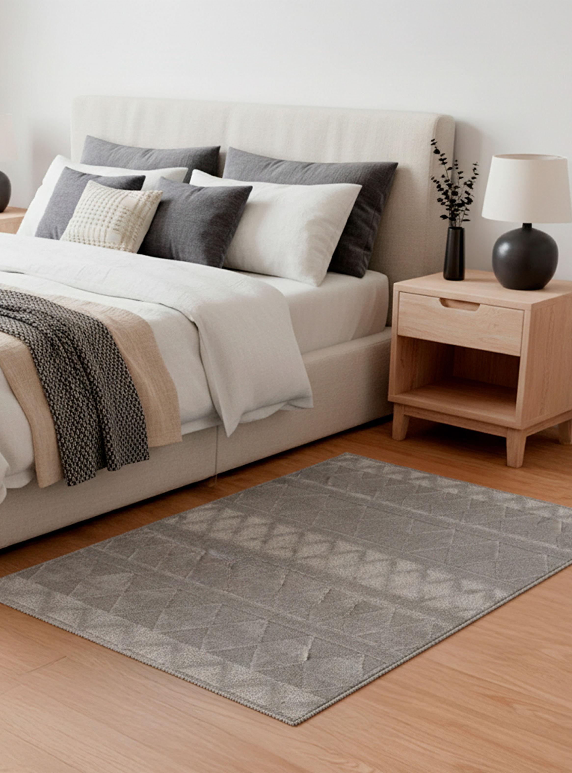 Bajada de Cama Cocoon 80x150 cm Gris Moderno-2