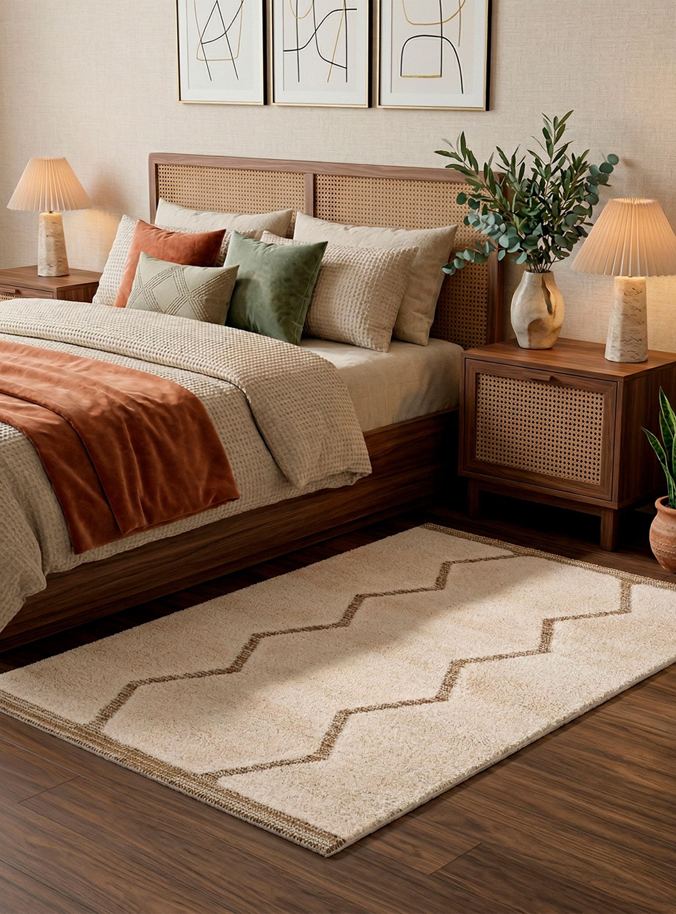 Bajada de Cama Fara 80x150 cm Beige-2