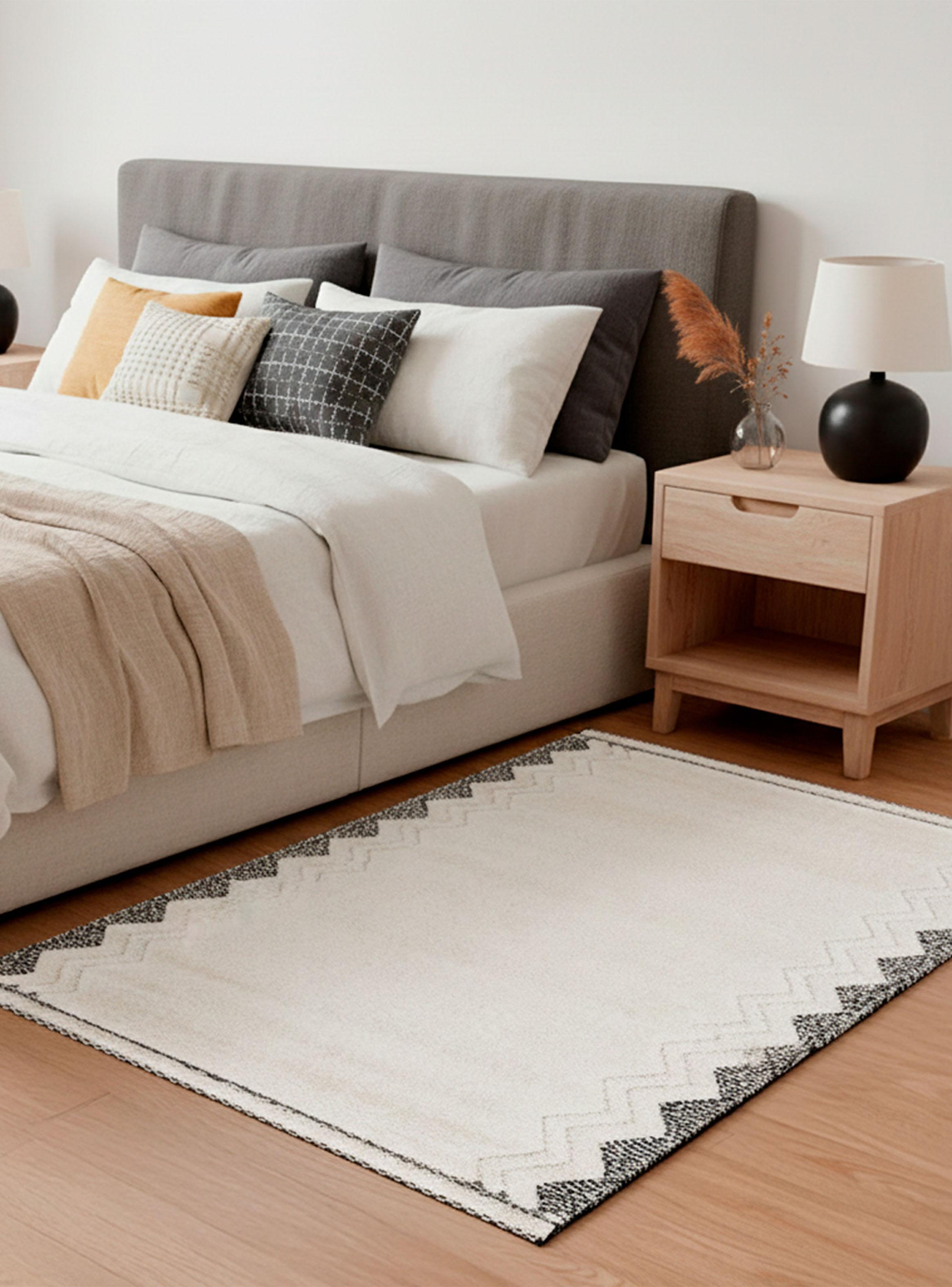 Bajada de Cama Fara 60x120 cm Blanco-2