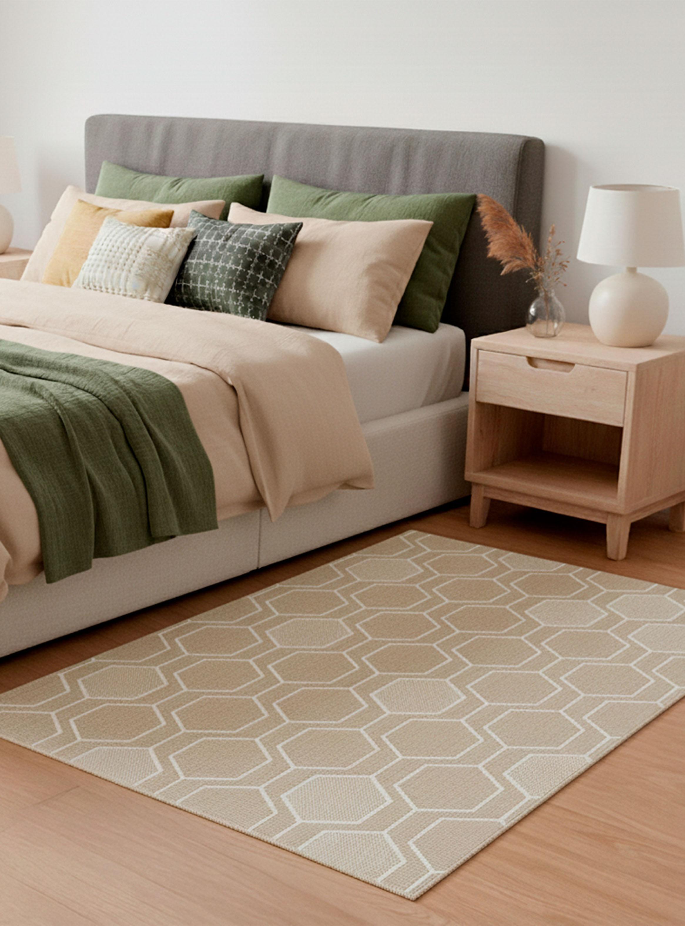 Bajada de Cama Fenix 80x150 cm Beige-2