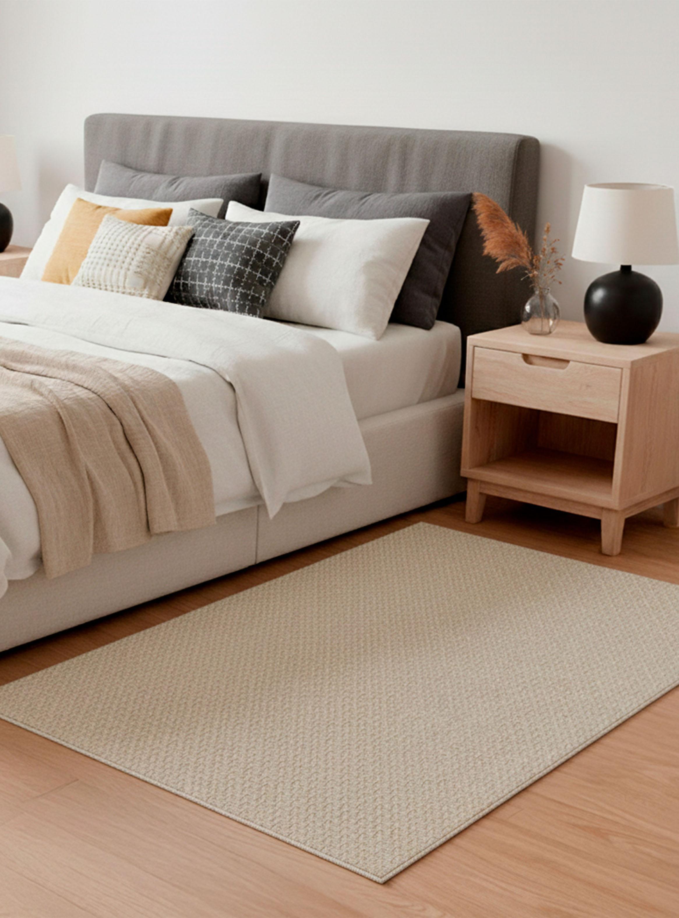 Bajada de Cama Fenix 80x150 cm Beige Nórdico-2