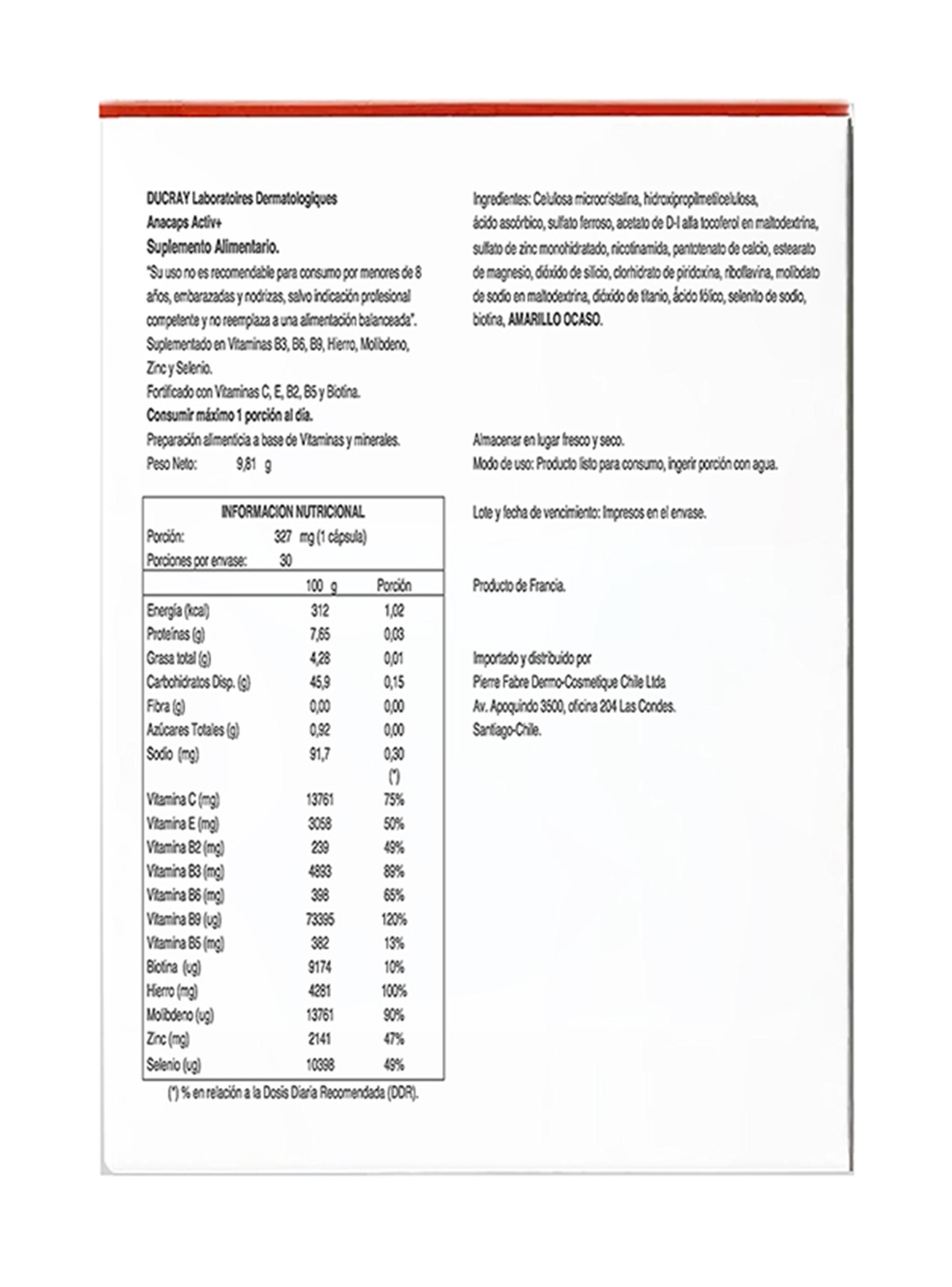 Anacaps Activ + 30 Cápsulas-2