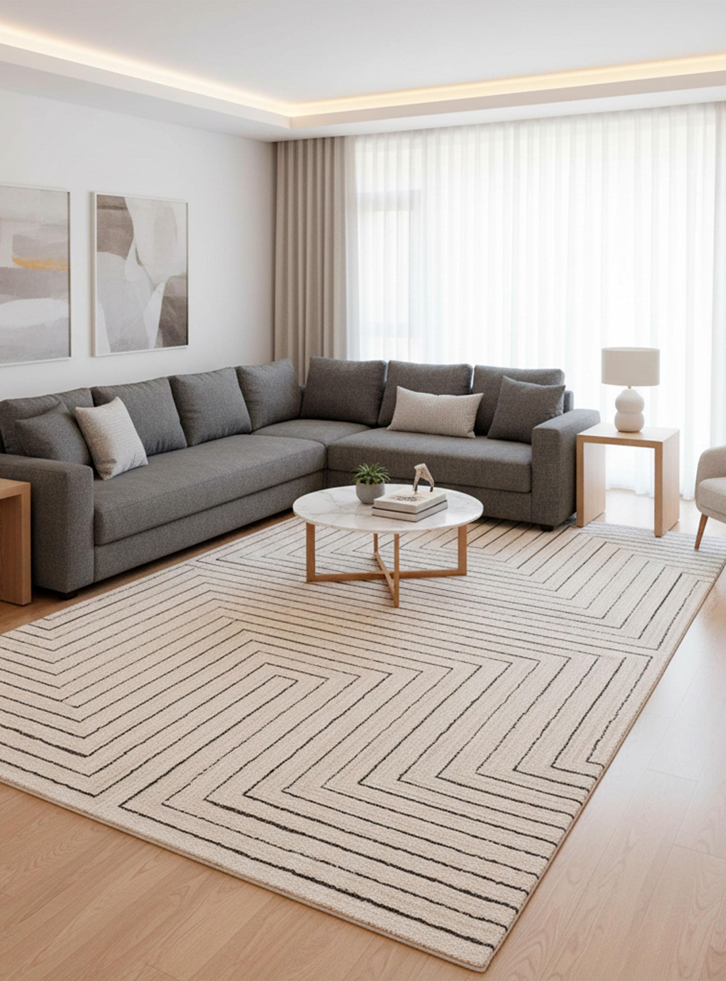 Alfombra Fjord 240x305 cm Crema-2
