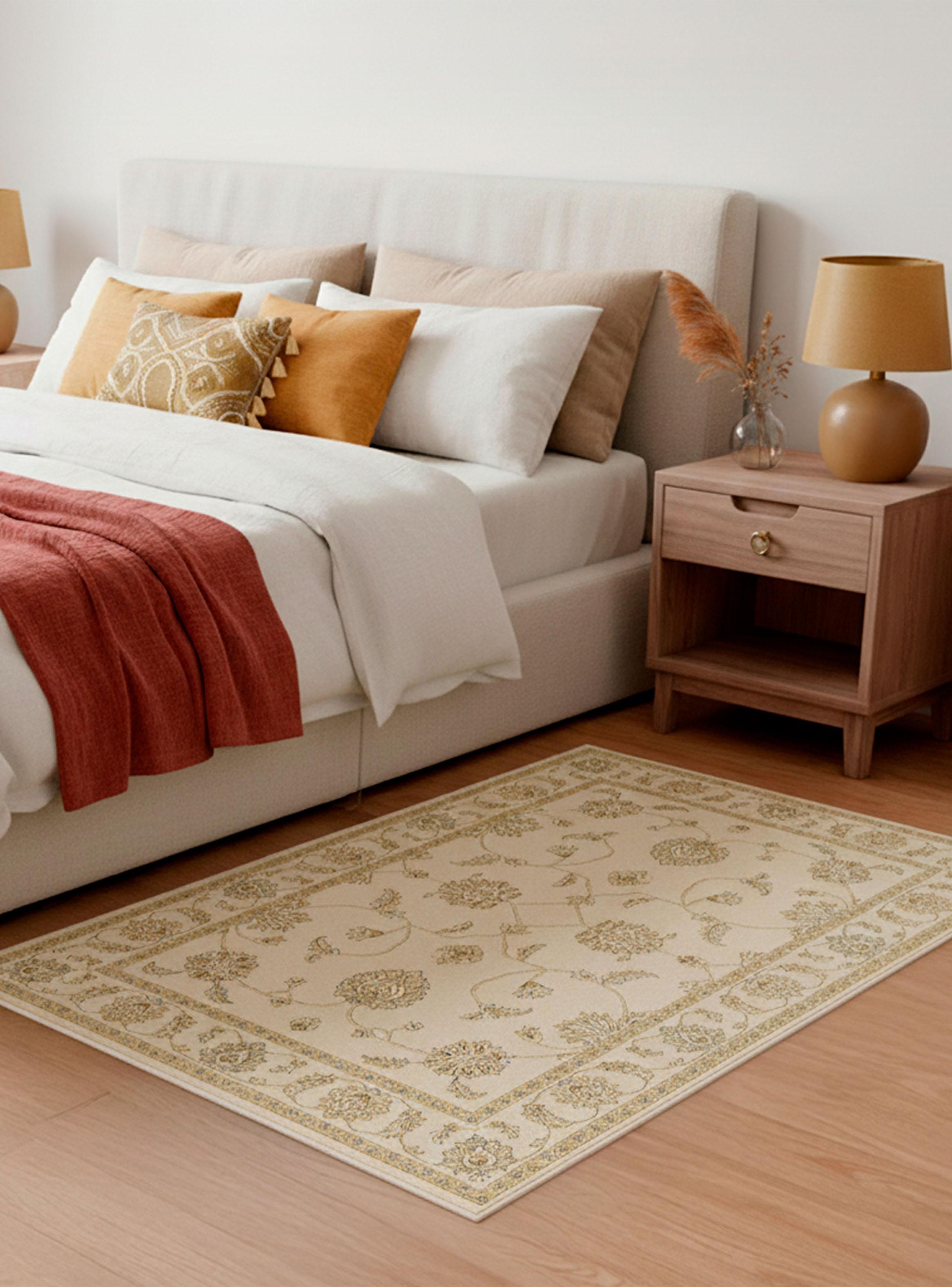 Bajada de Cama Kirman 80x150 cm Beige-2