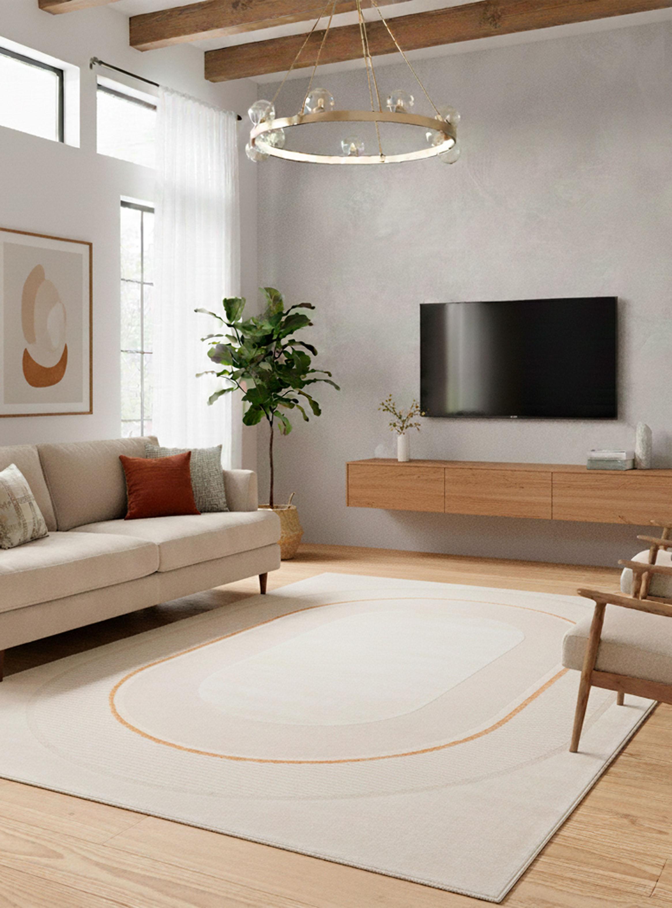 Alfombra Park 160x230 cm Crema-2