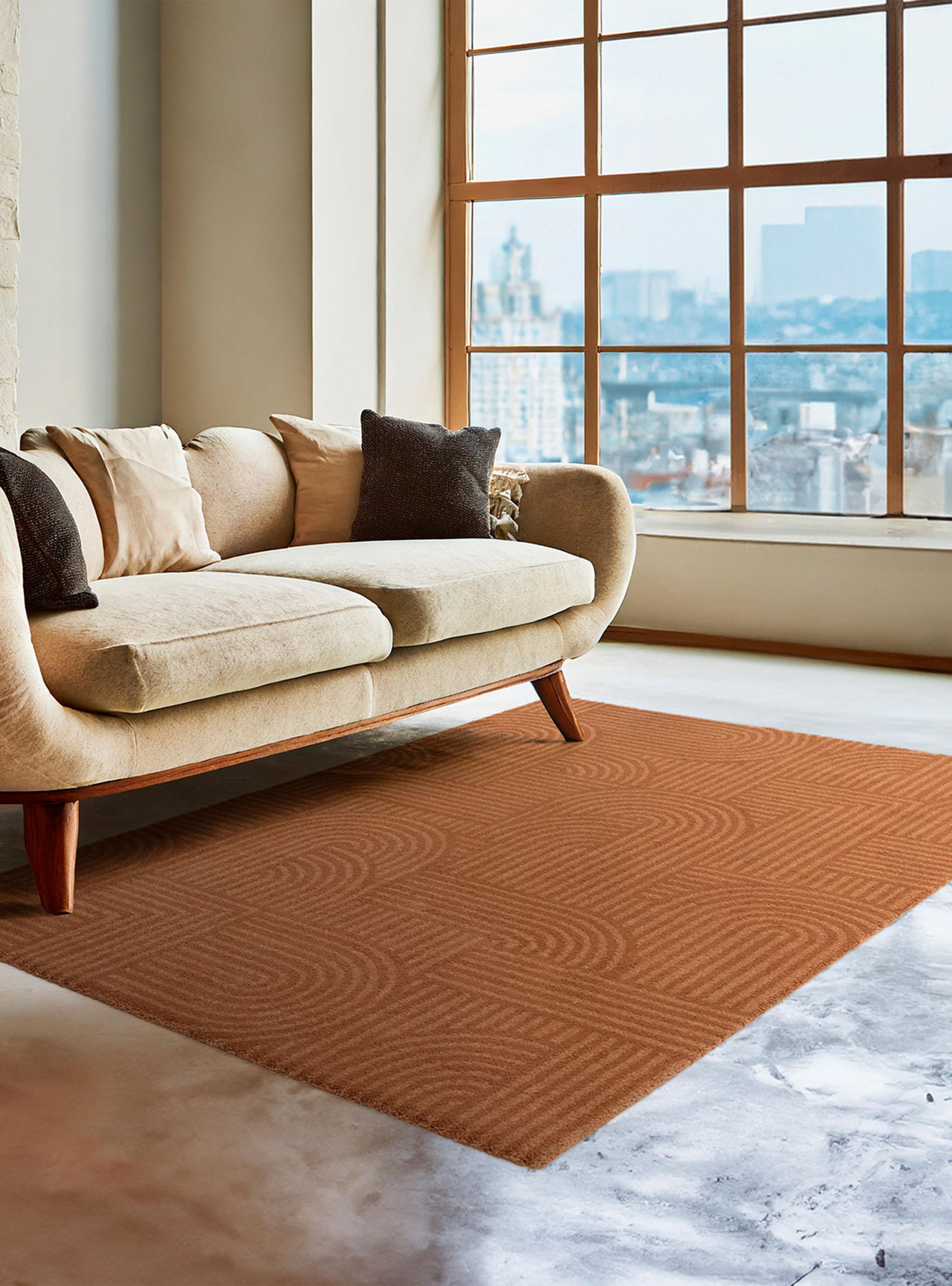 Alfombra Public 120x170 cm Terracota Moderno-2