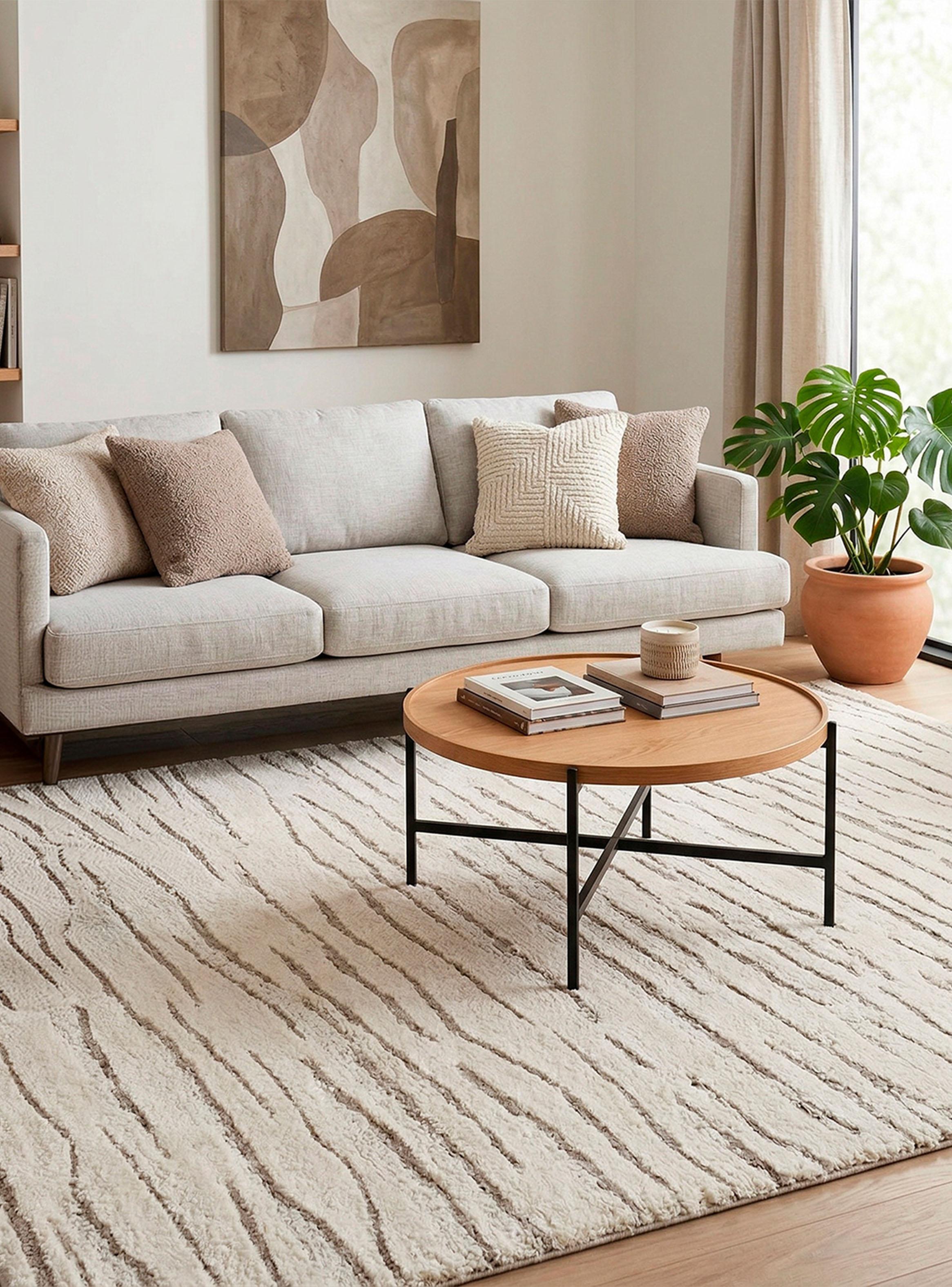 Alfombra Cocoon 160x230 cm Beige-2