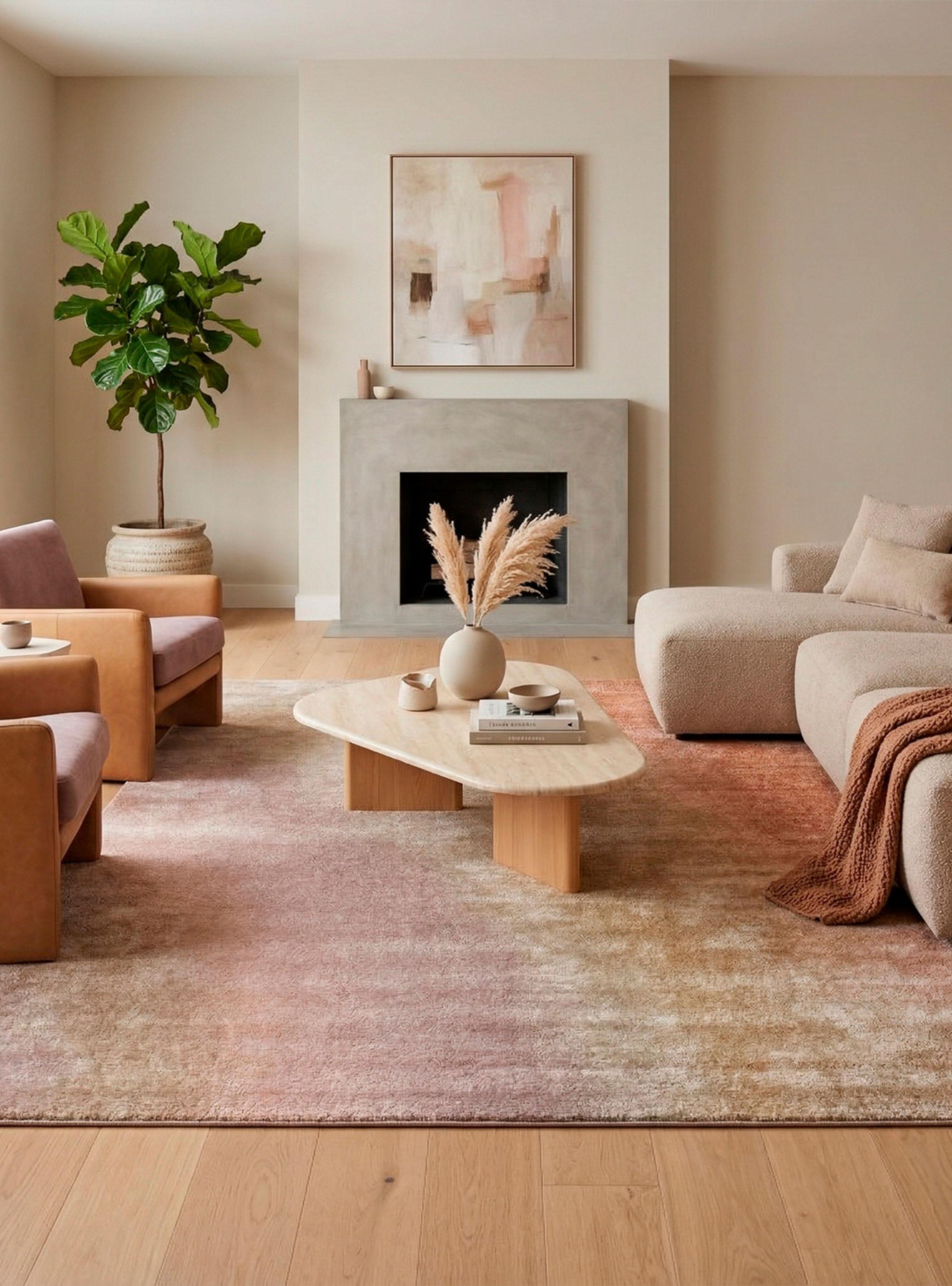 Alfombra Tesoro 120x170 cm Beige Shaggy-2