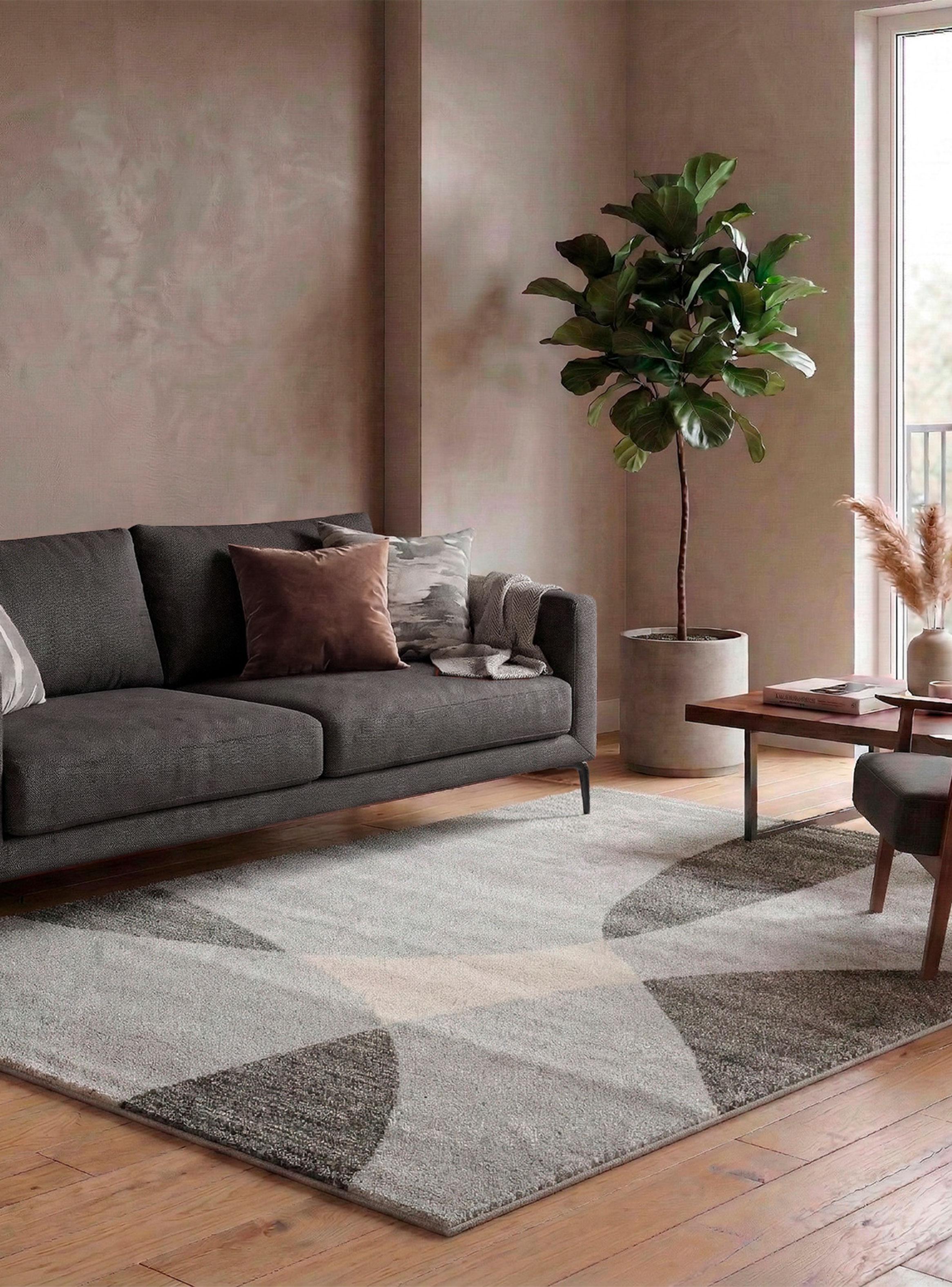 Alfombra Access 133x190 cm Gris Negro-2