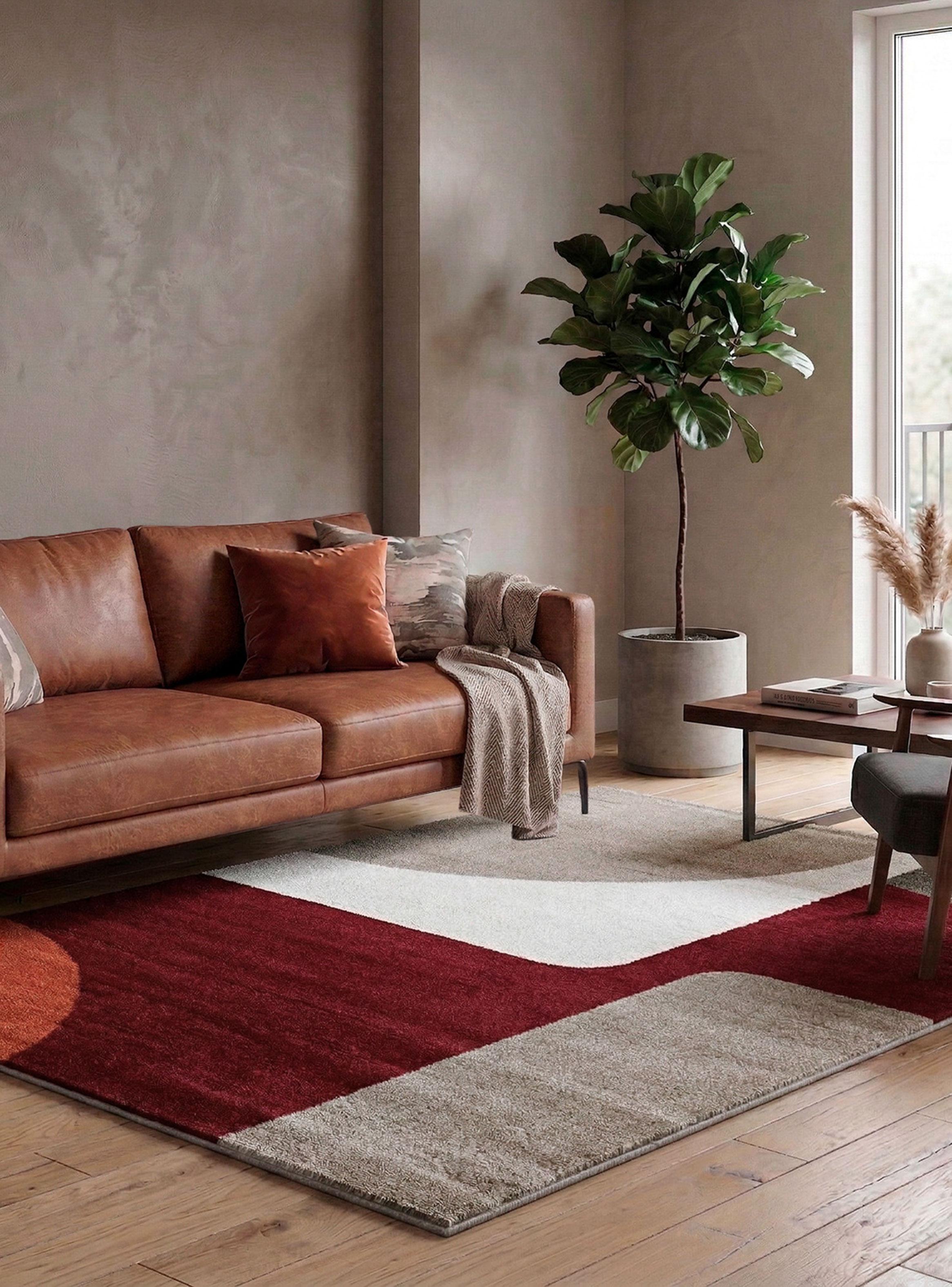 Alfombra Access 160x230 cm Rojo Moderno-2