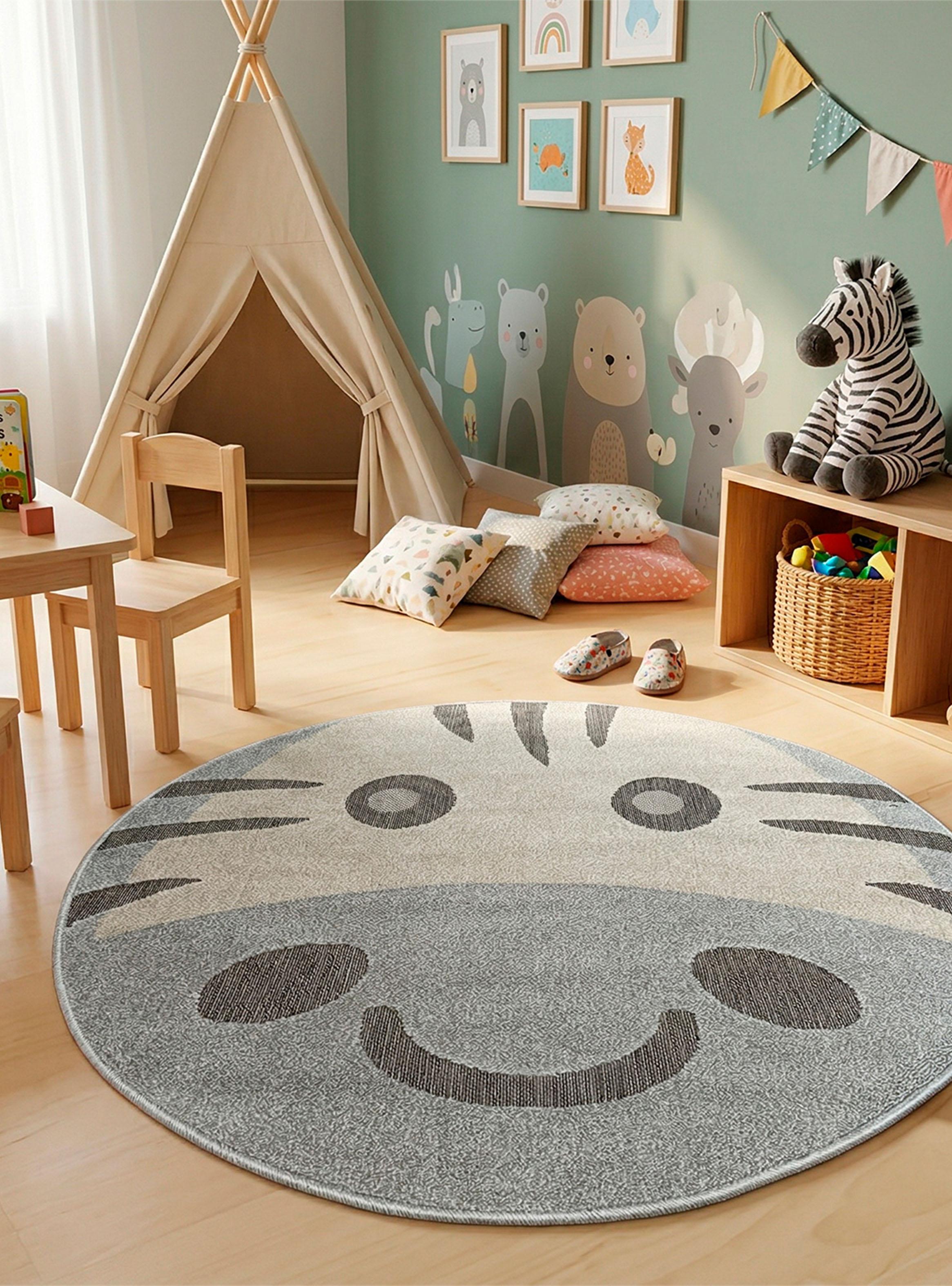 Alfombra Mango Kids 120x120 cm Cebra-2
