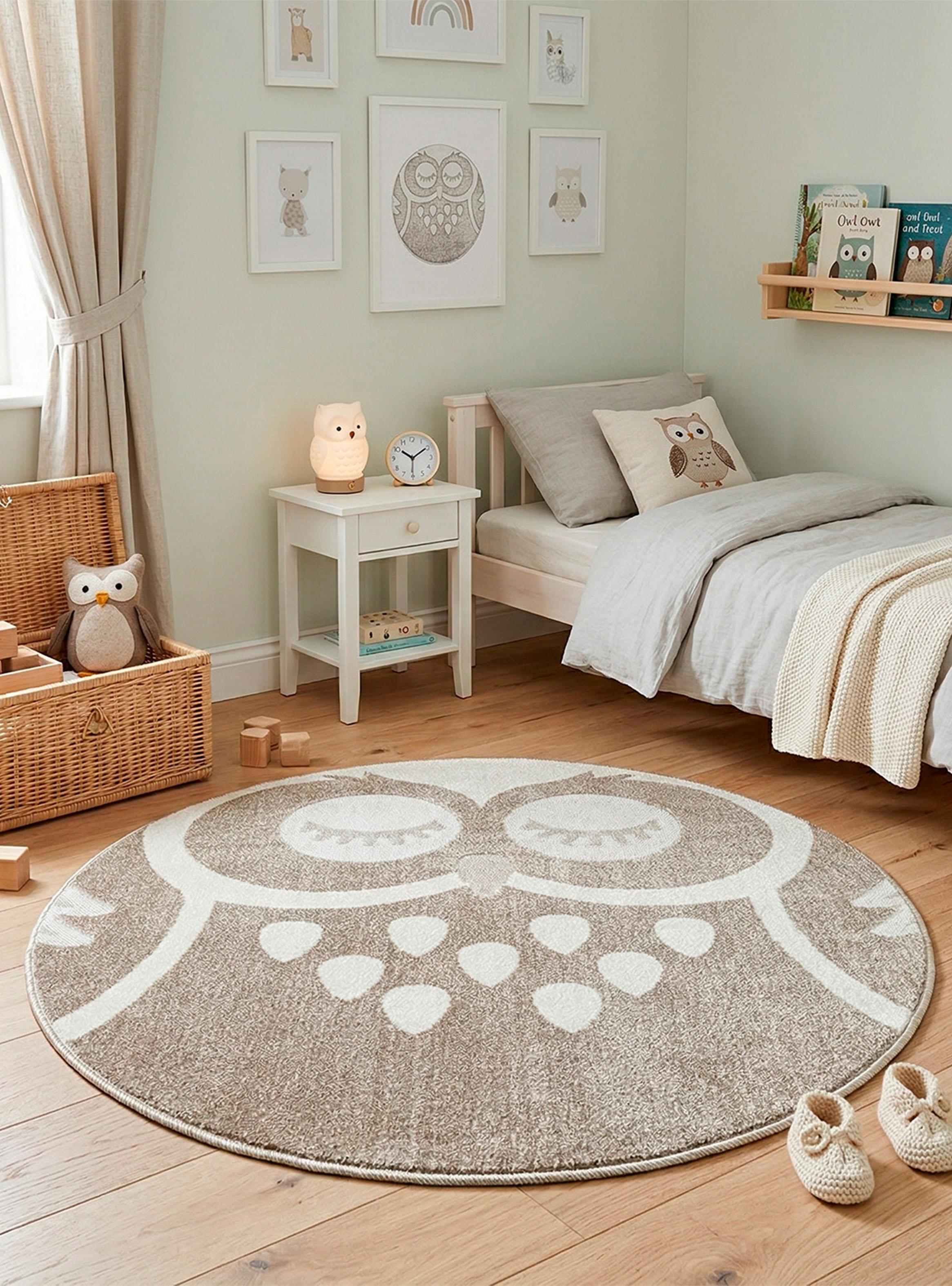 Alfombra Mango Kids 120x120 cm Beige-2