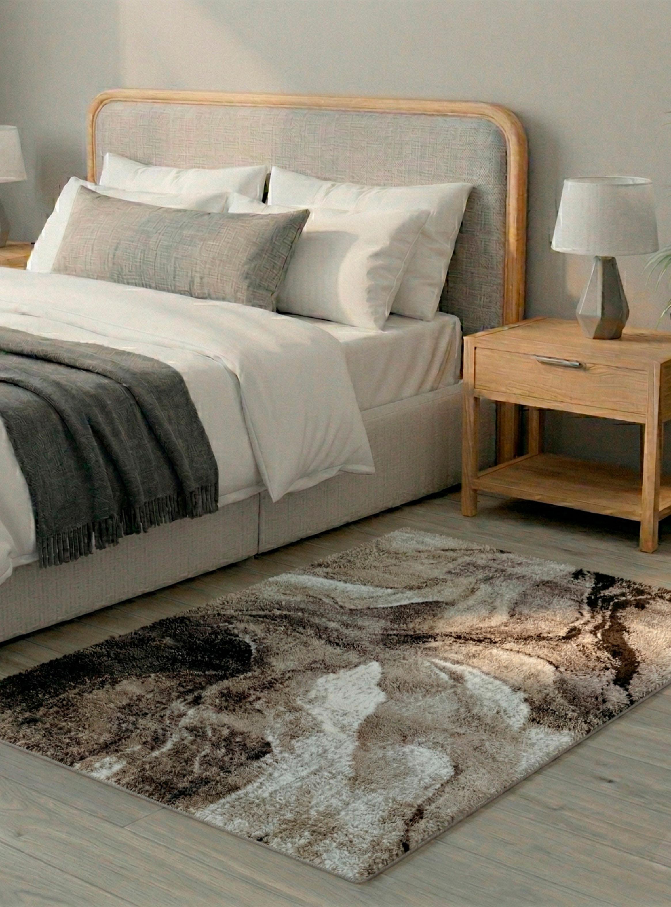 Bajada de cama Paint 57x120 cm Beige-2