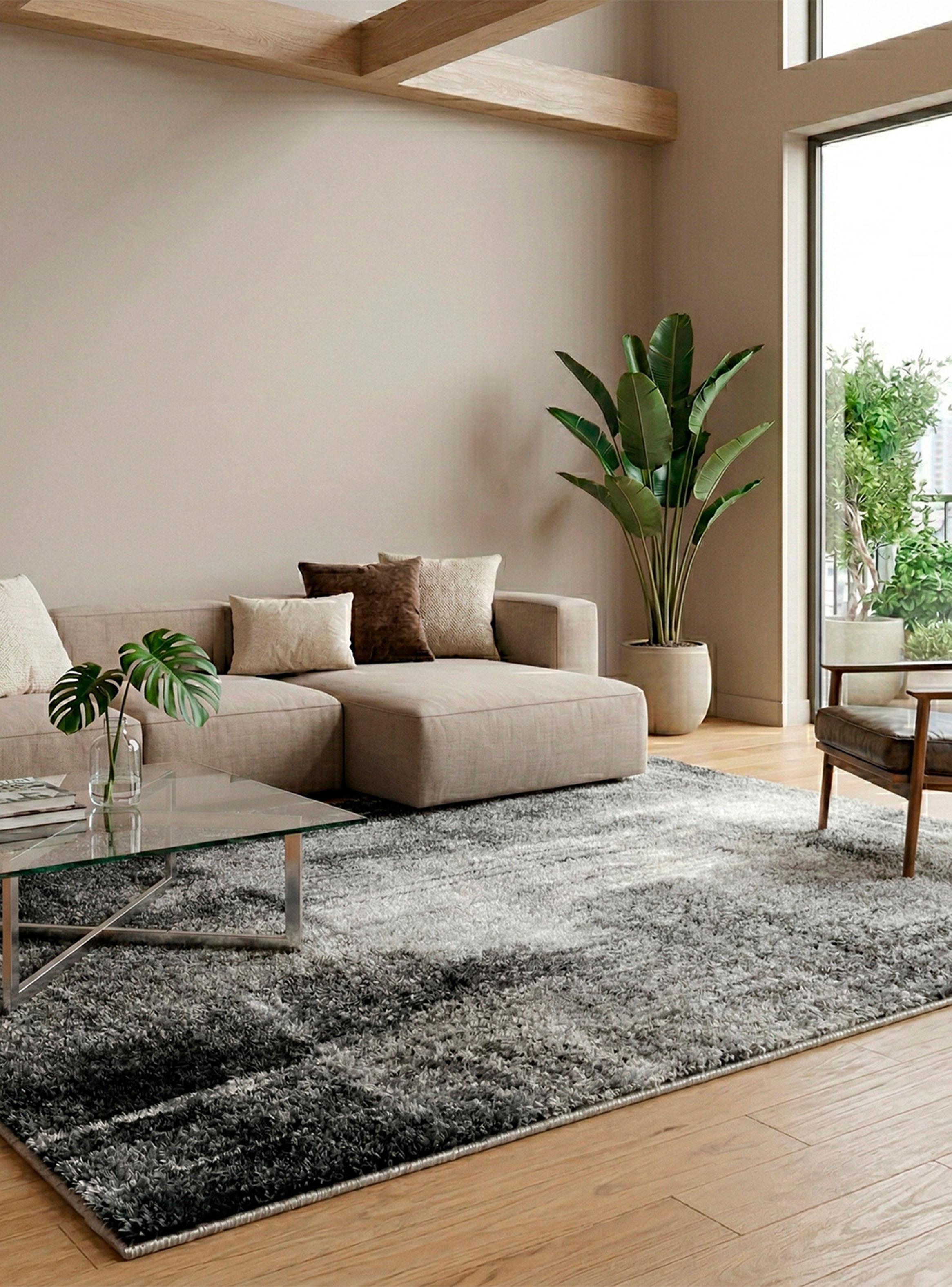 Alfombra Paint 160x230 cm Gris-2