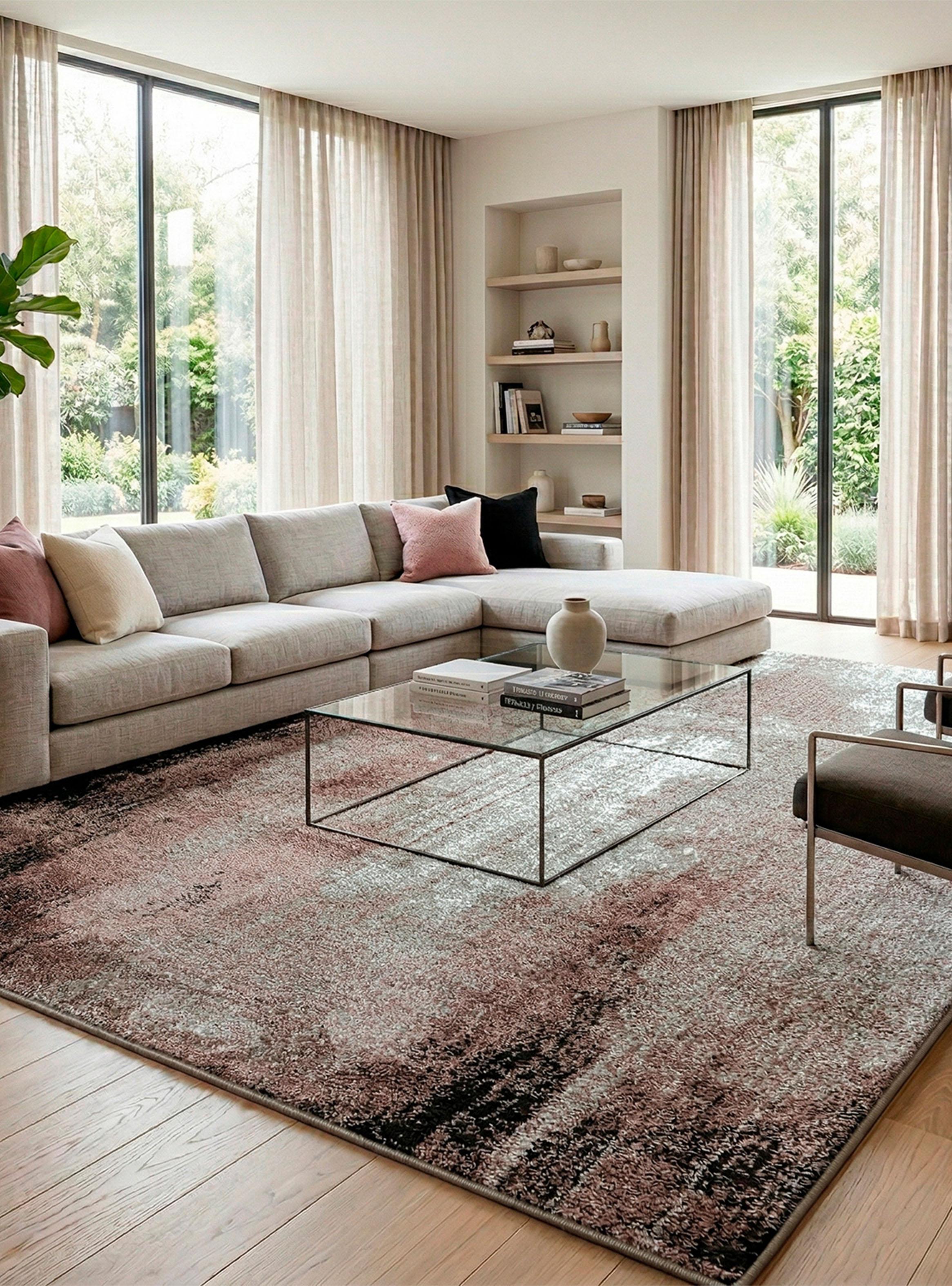 Alfombra Paint 160x230 cm Terracota-2