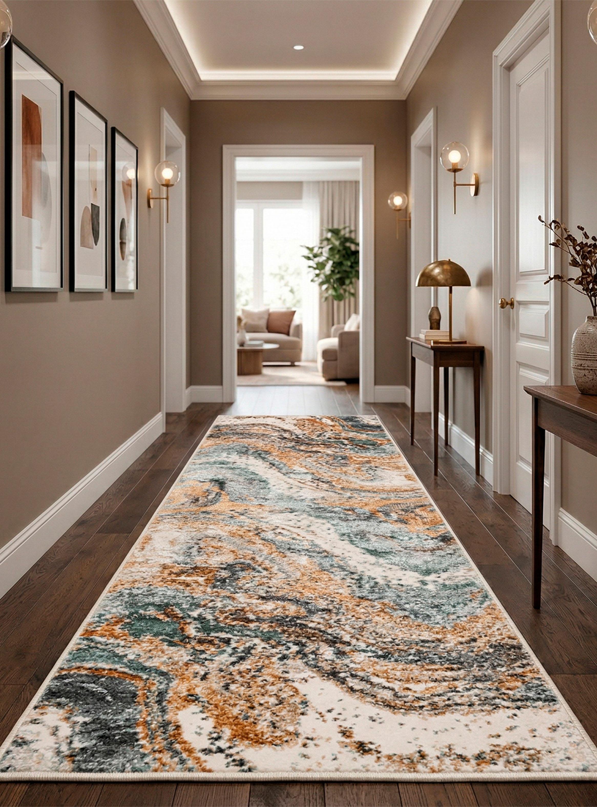Alfombra de Pasillo Oak 60x240 cm Multicolor-2