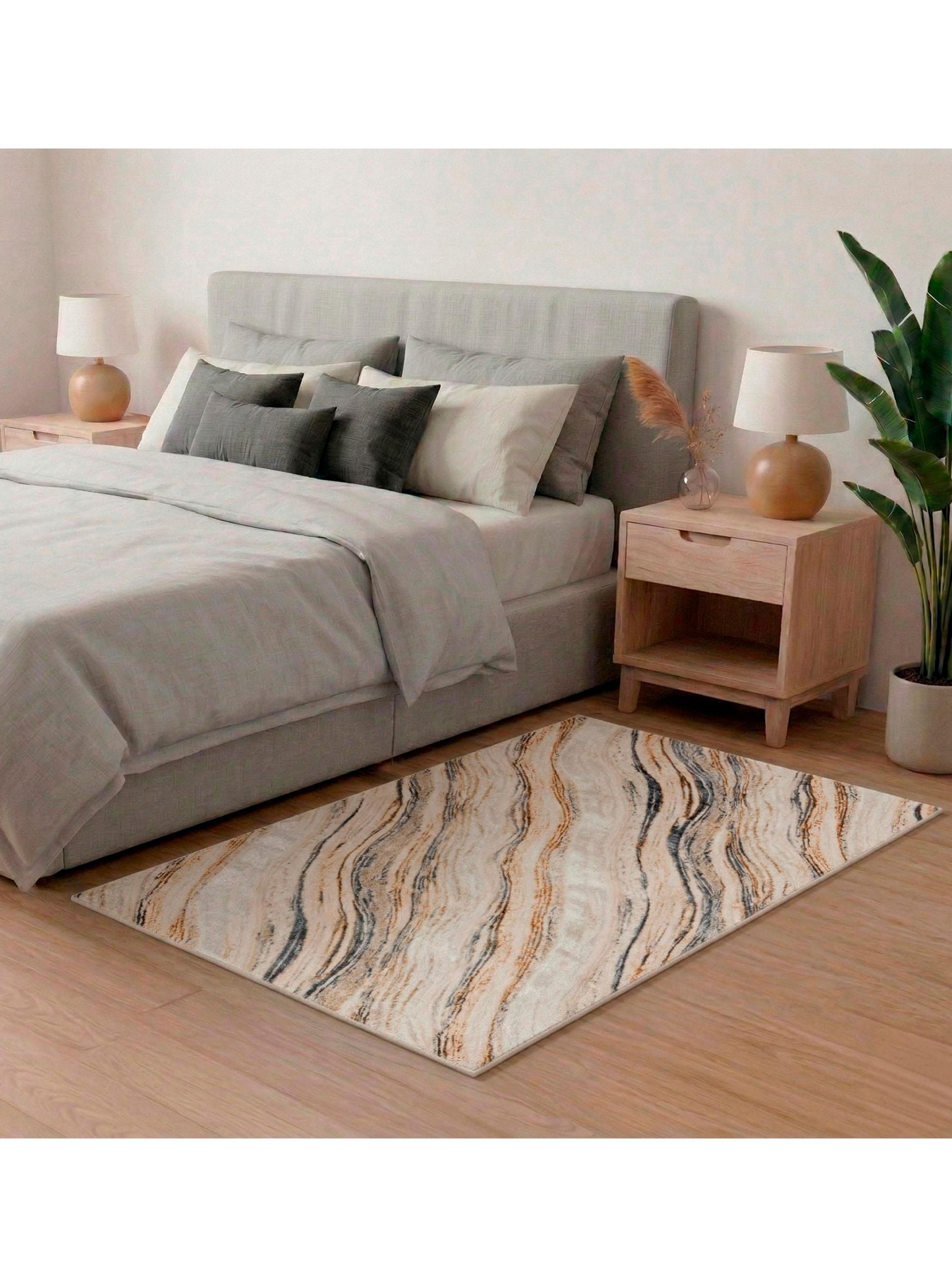 Alfombra de Pasillo Oak 60x240 cm Líneas-2