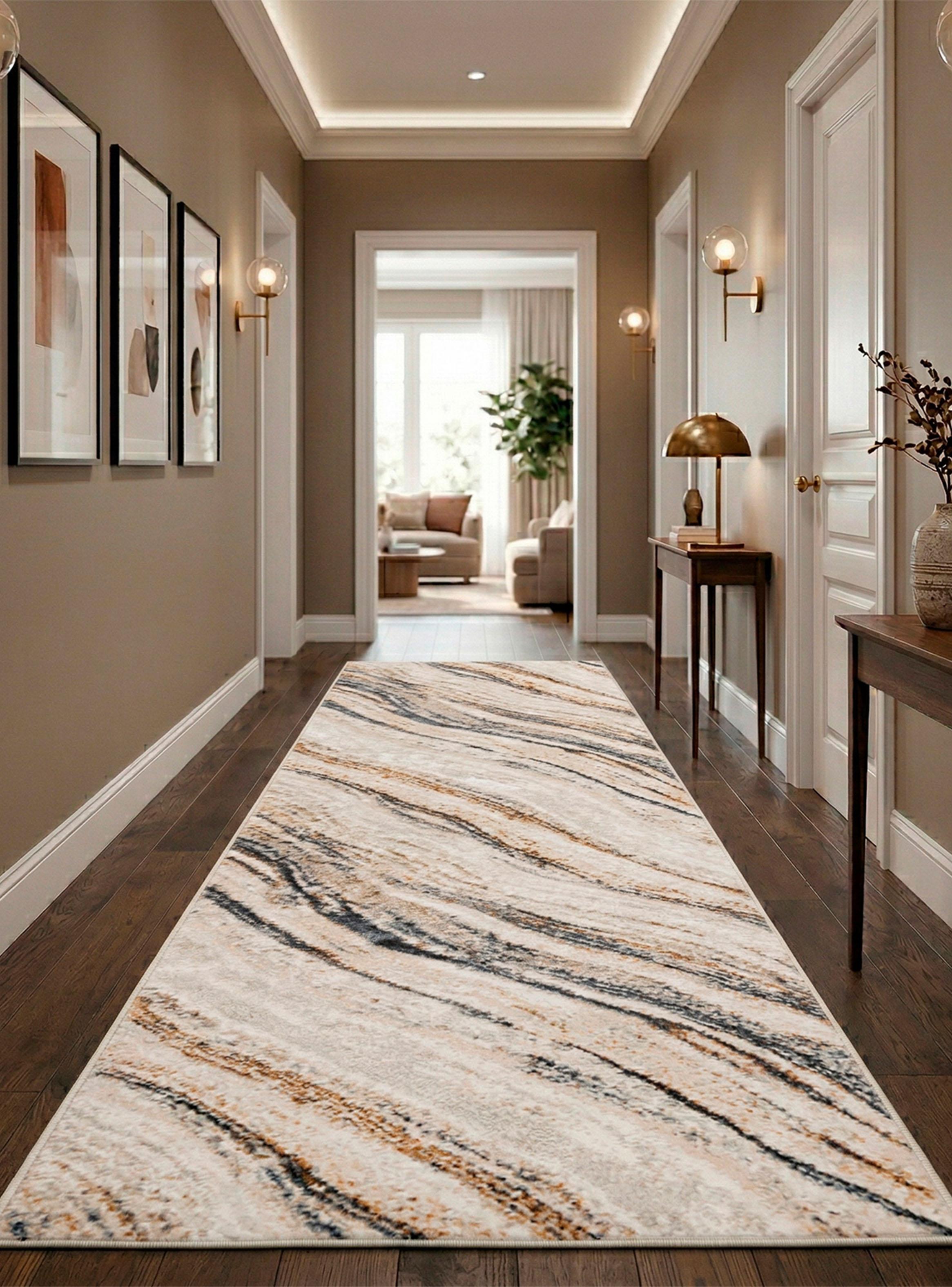 Alfombra de Pasillo Oak 60x240 cm Líneas-2