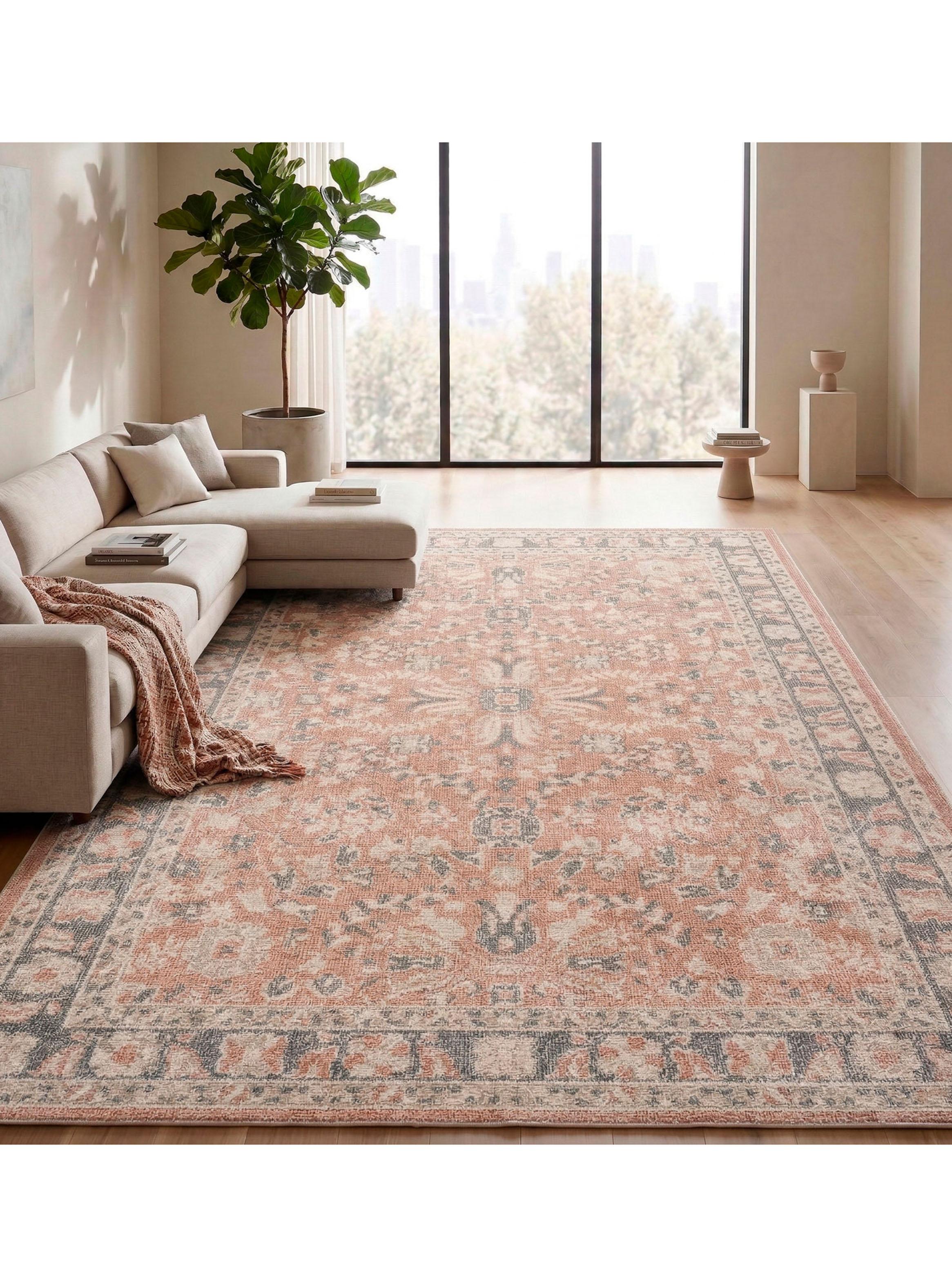 Alfombra Peaceful 200x290 cm Coral Moderno-2