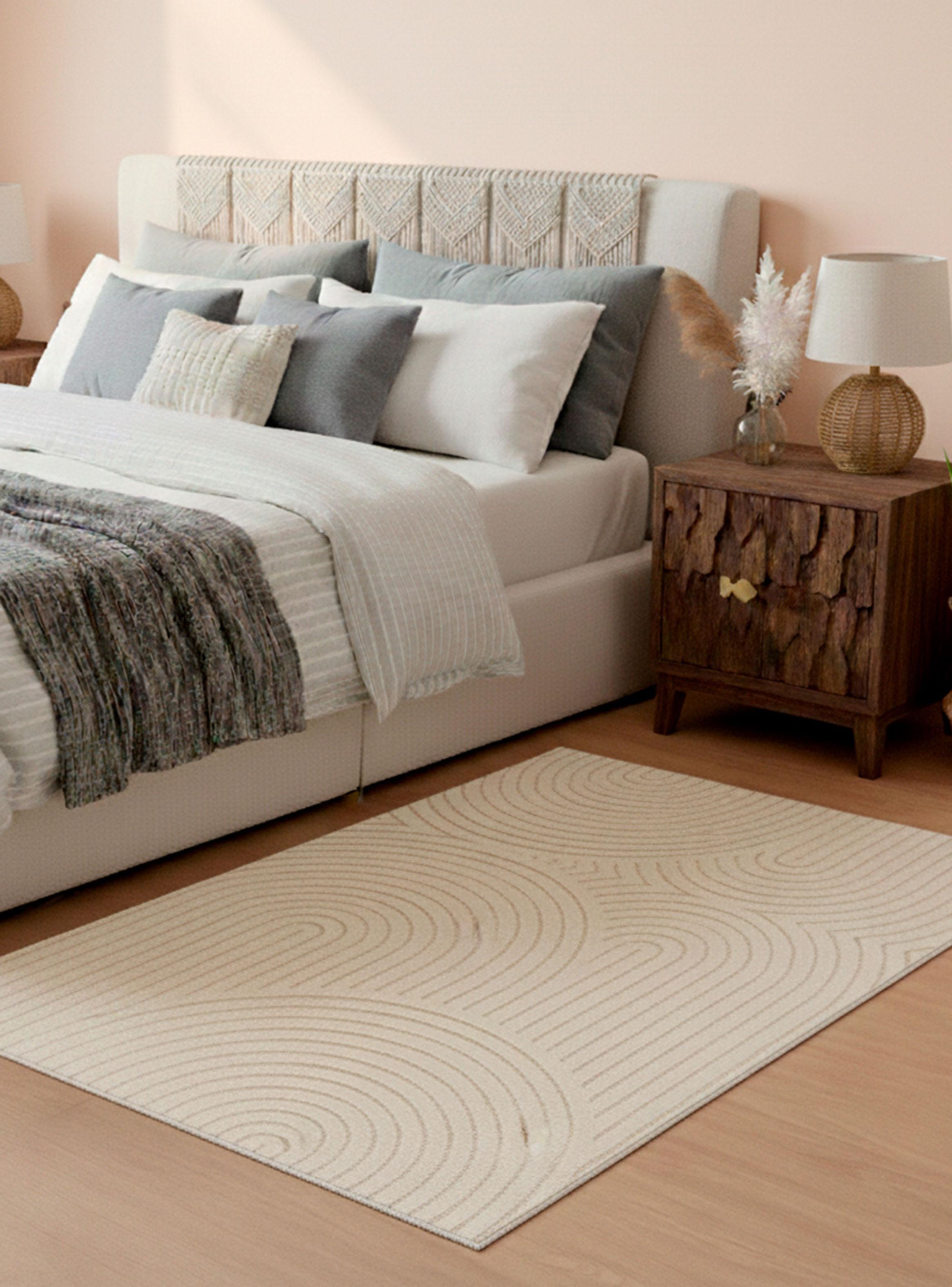 Bajada de cama Navarra 60x115 cm Blanco-2