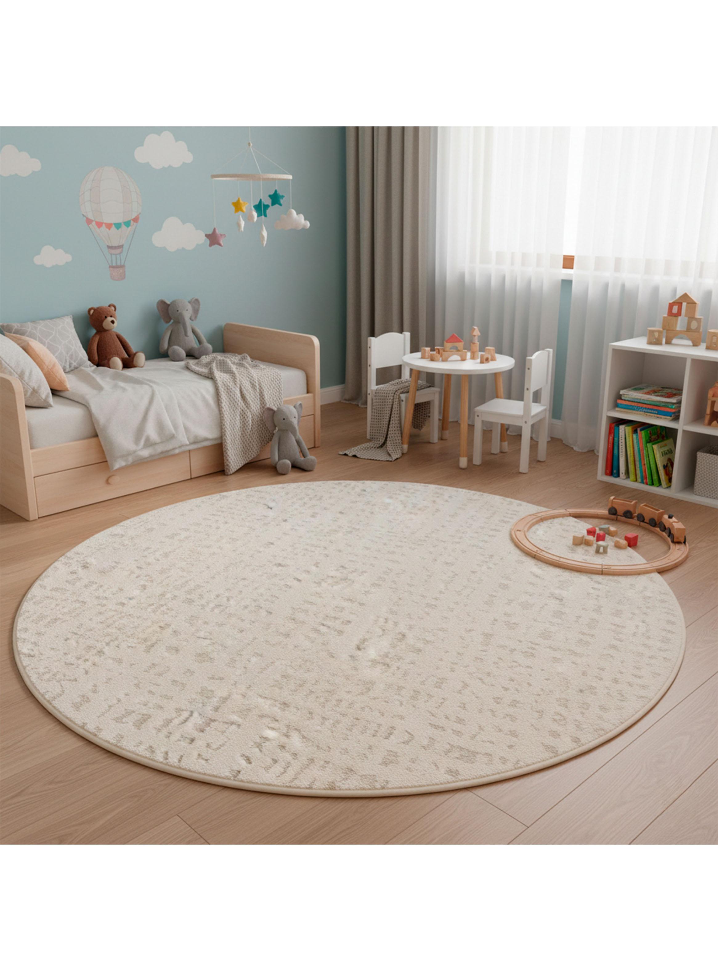 Alfombra Navarra 160x160 cm Crema-2