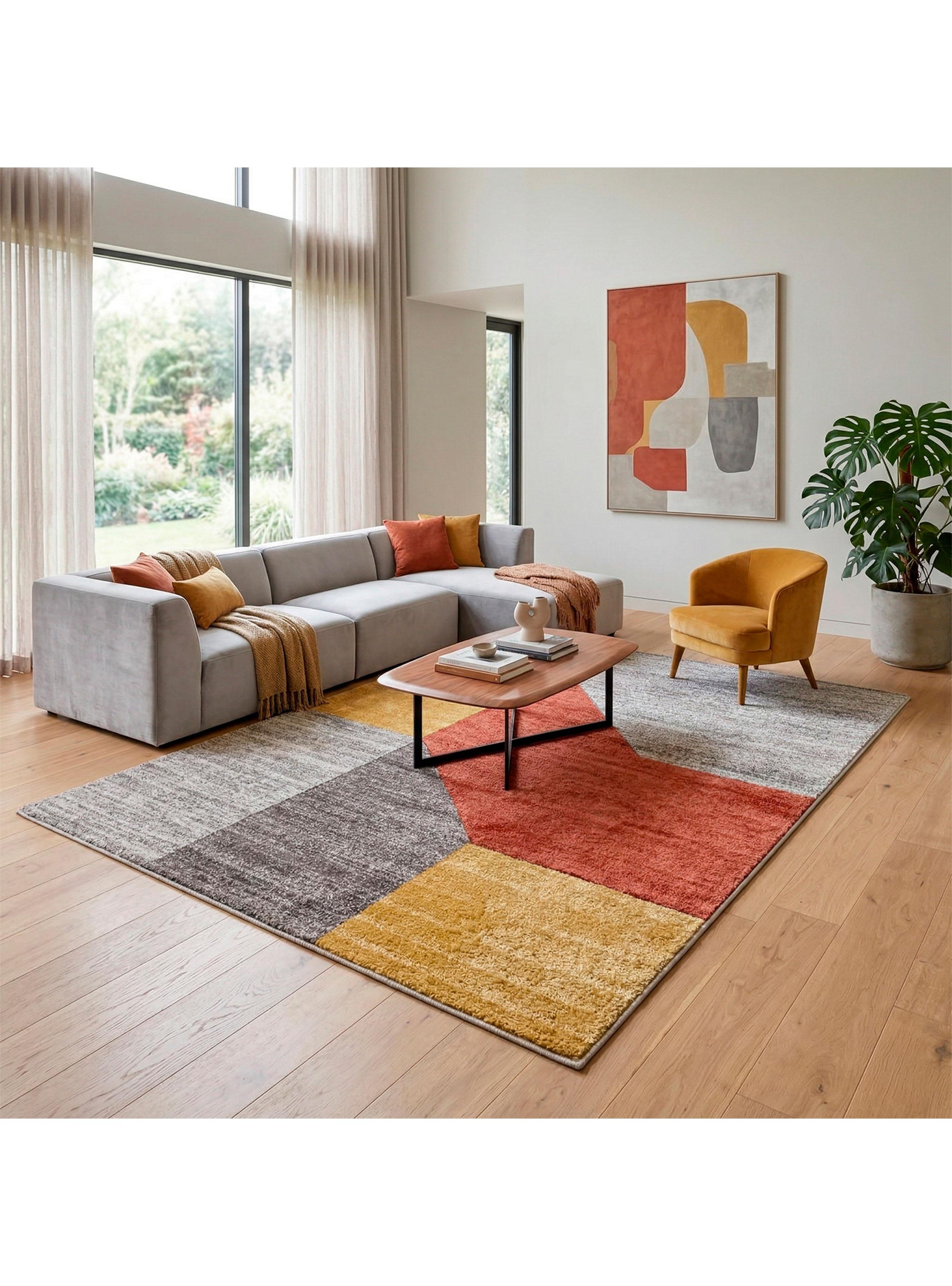 Alfombra Orleans 133x190 cm Beige Gold-2