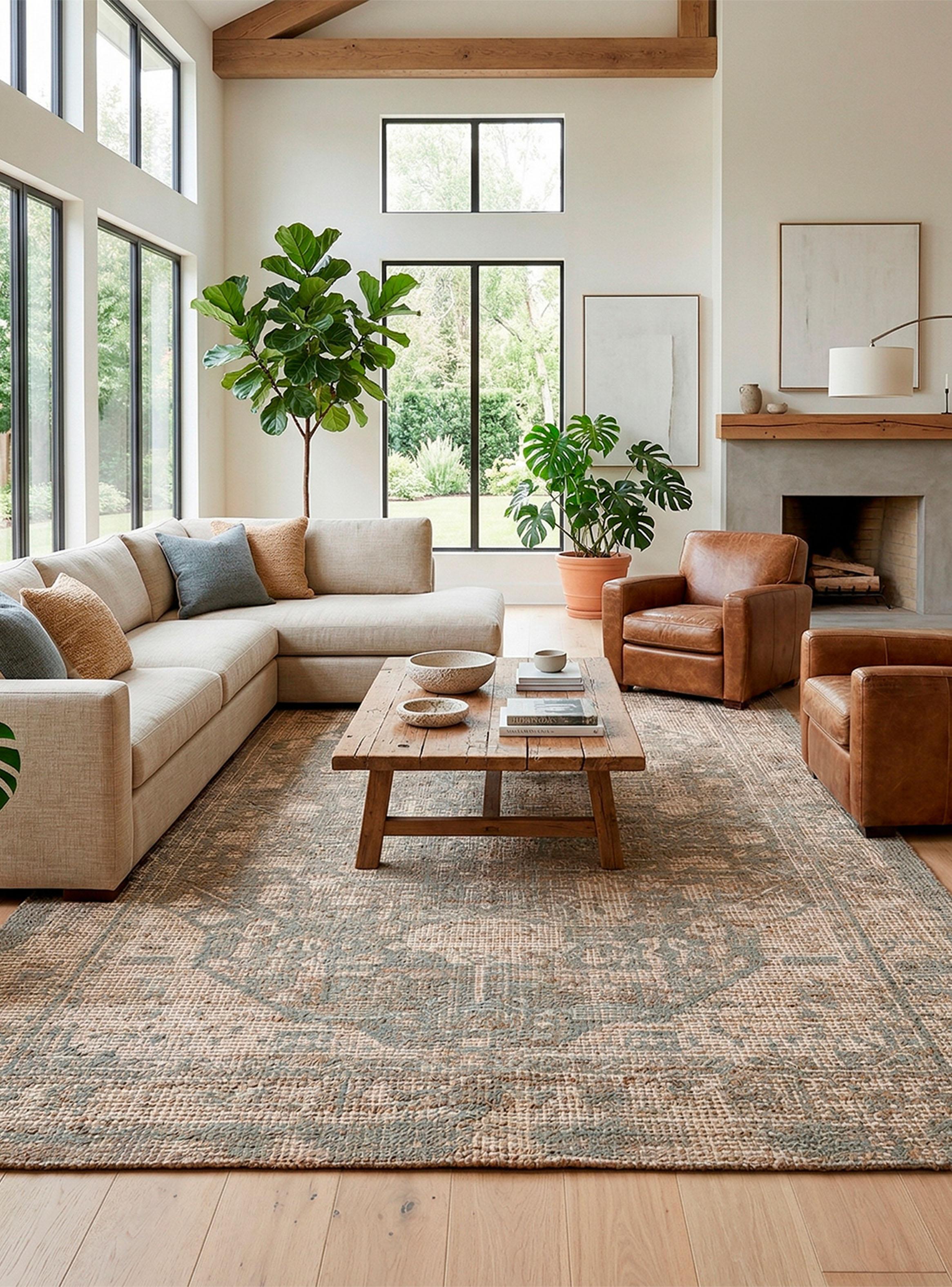 Alfombra Yute Vintage 160x230 cm-2