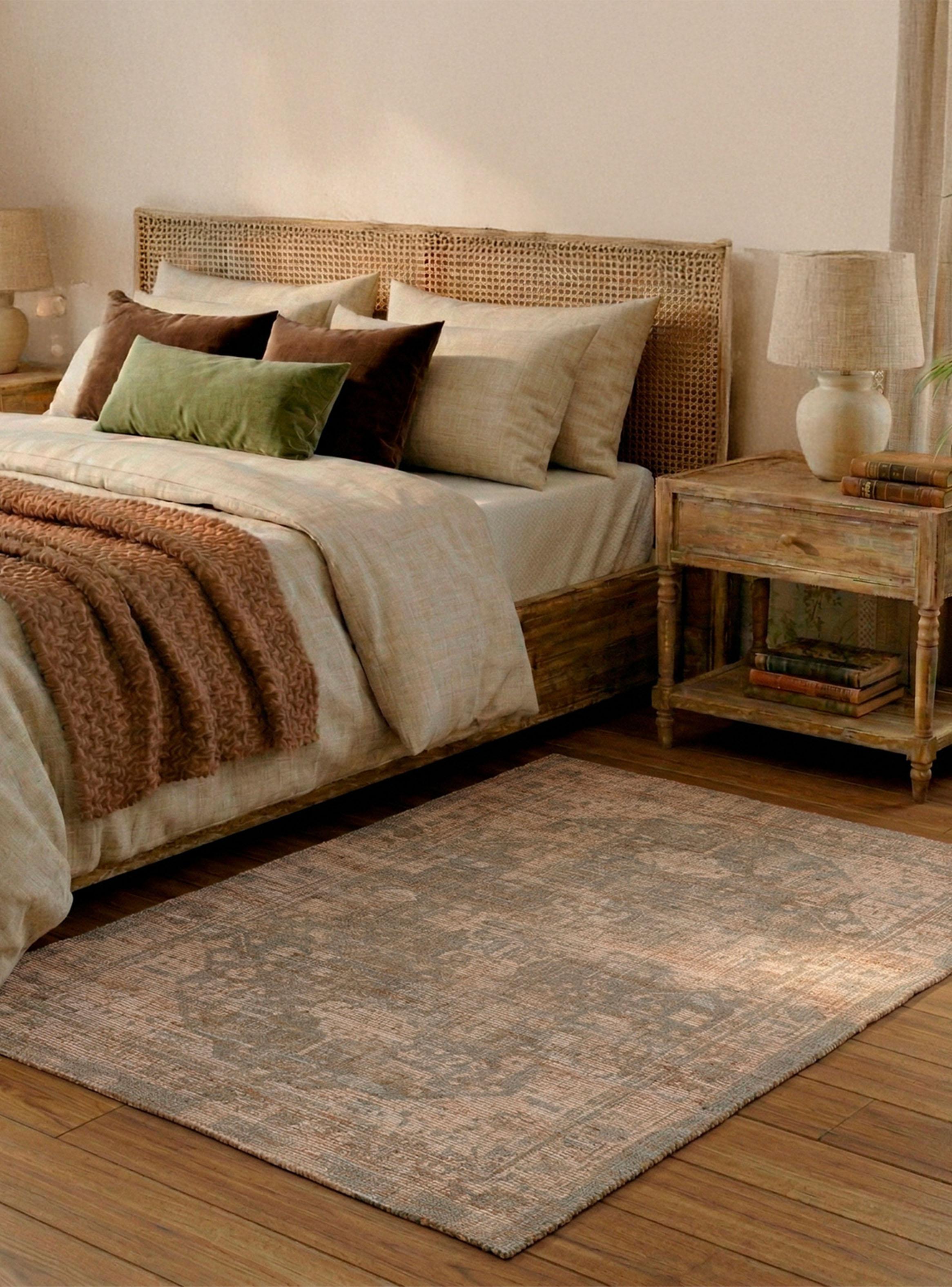 Bajada de Cama 60x12 0cm Yute Vintage Blue-2