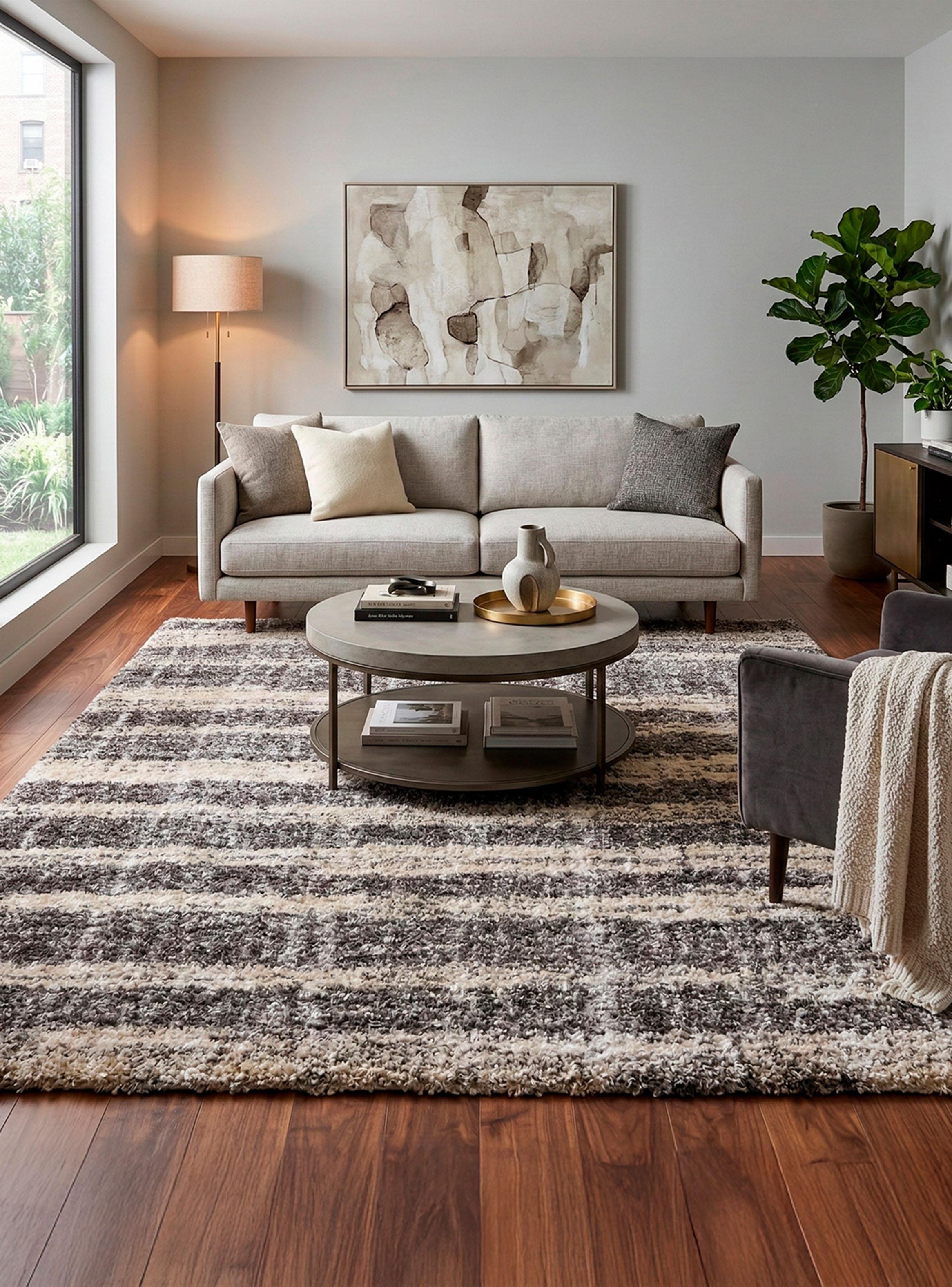 Alfombra Porter 160x230 cm Gris-2