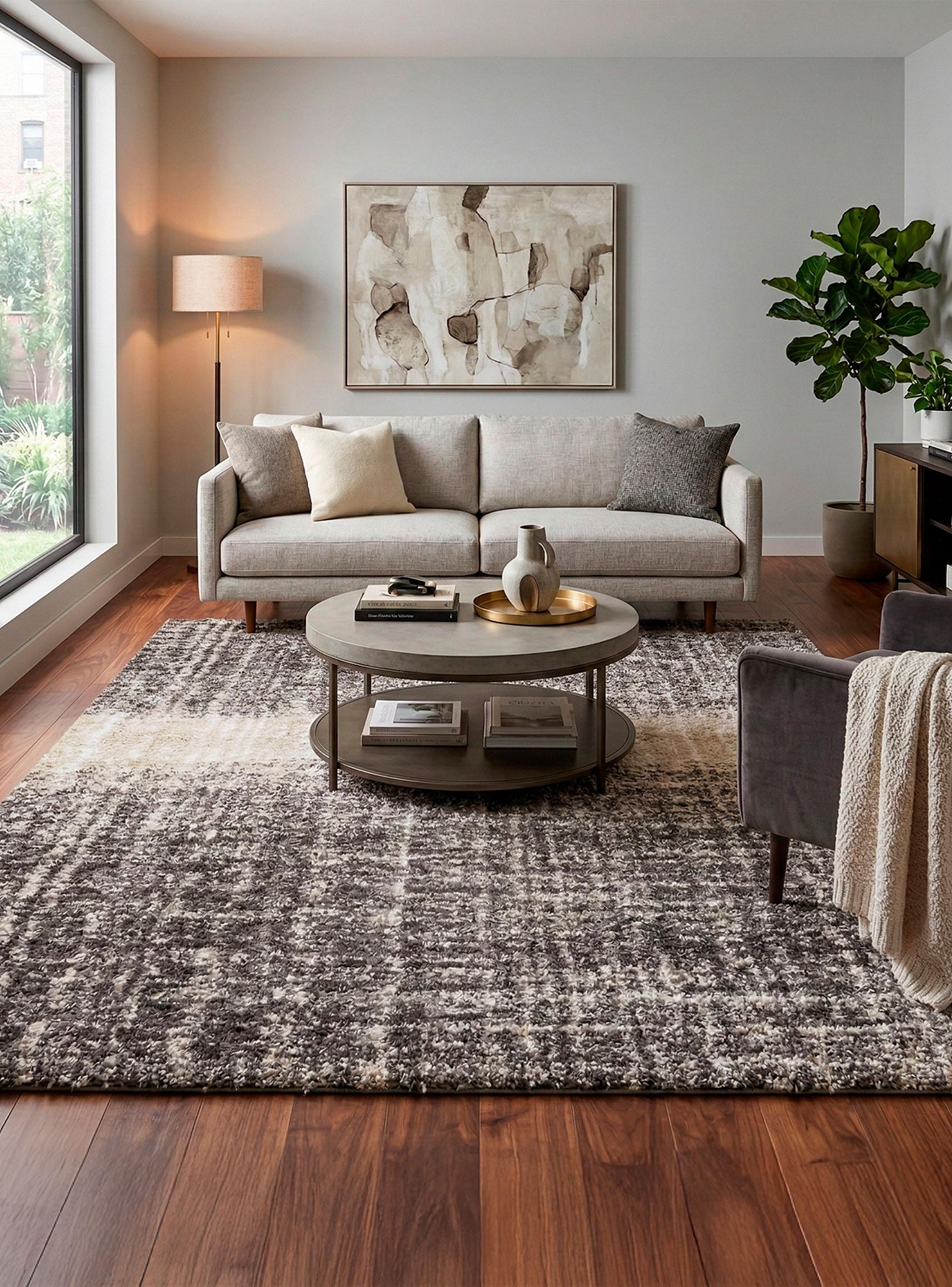 Alfombra Porter 160x230 cm Gris Vintage-2