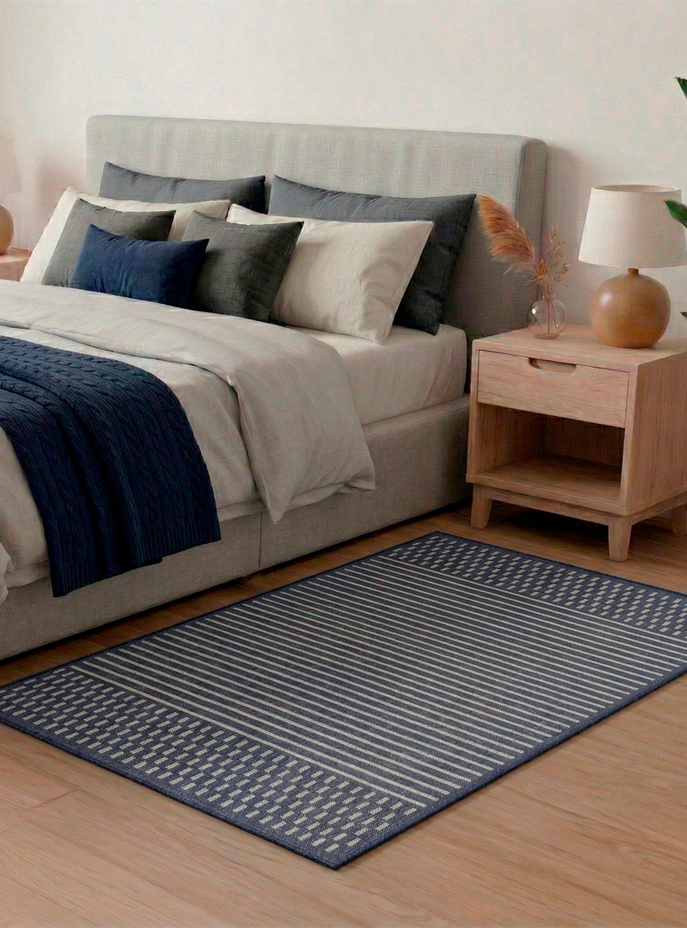 Bajada de Cama Palermo Navy 54x90 cm Moderno-2