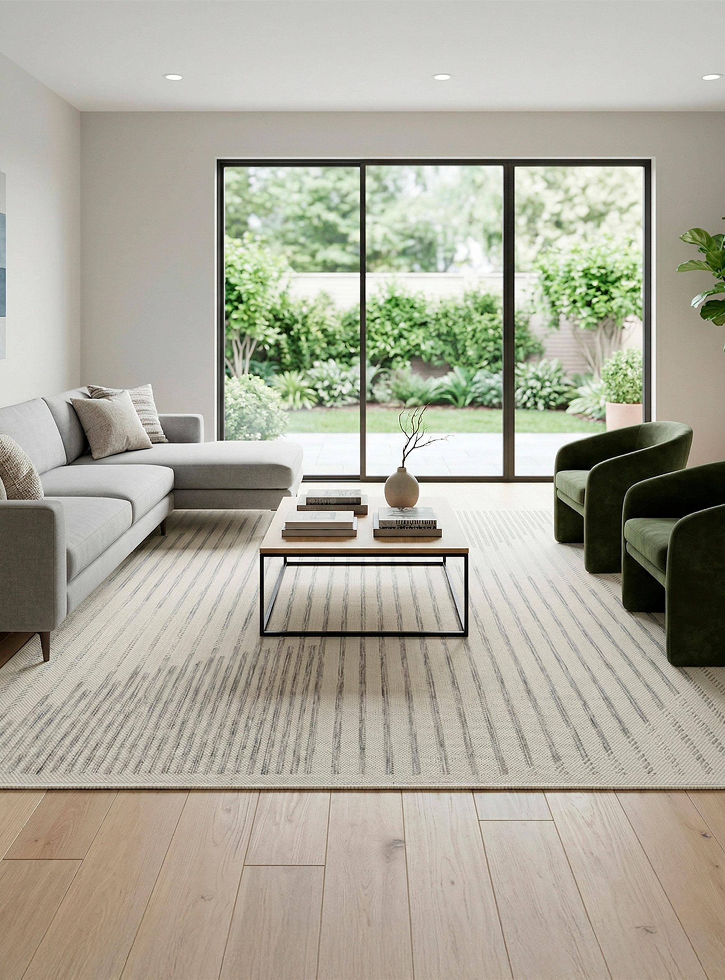 Alfombra Palermo Silver 133x190 cm Gris-2