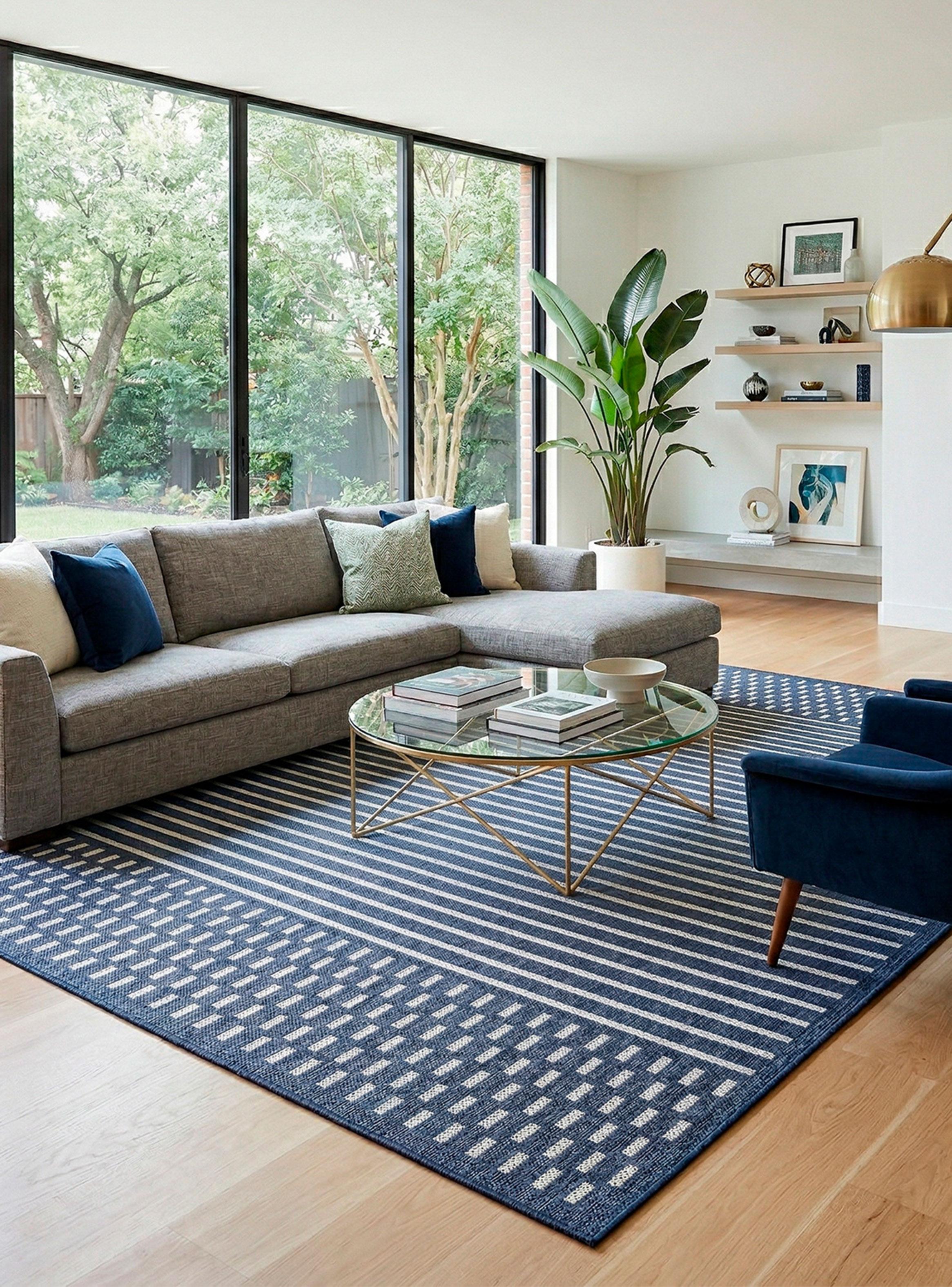 Alfombra Palermo Navy 160x230 cm Moderno-2