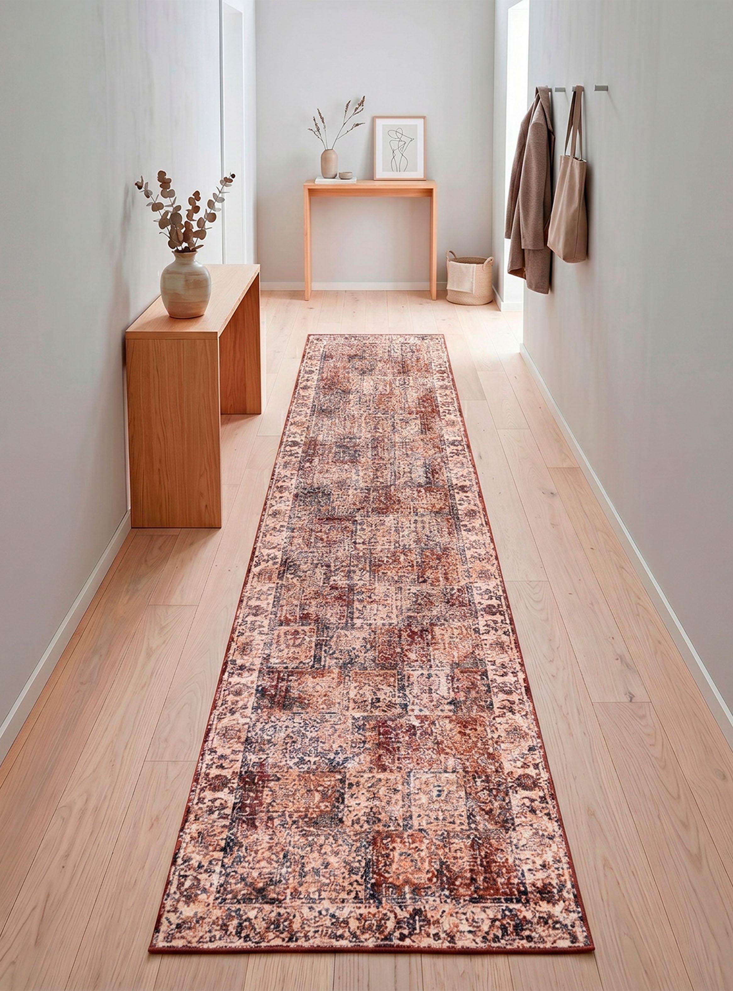 Alfombra Pasillo Karachi 60x240 cm Red-2