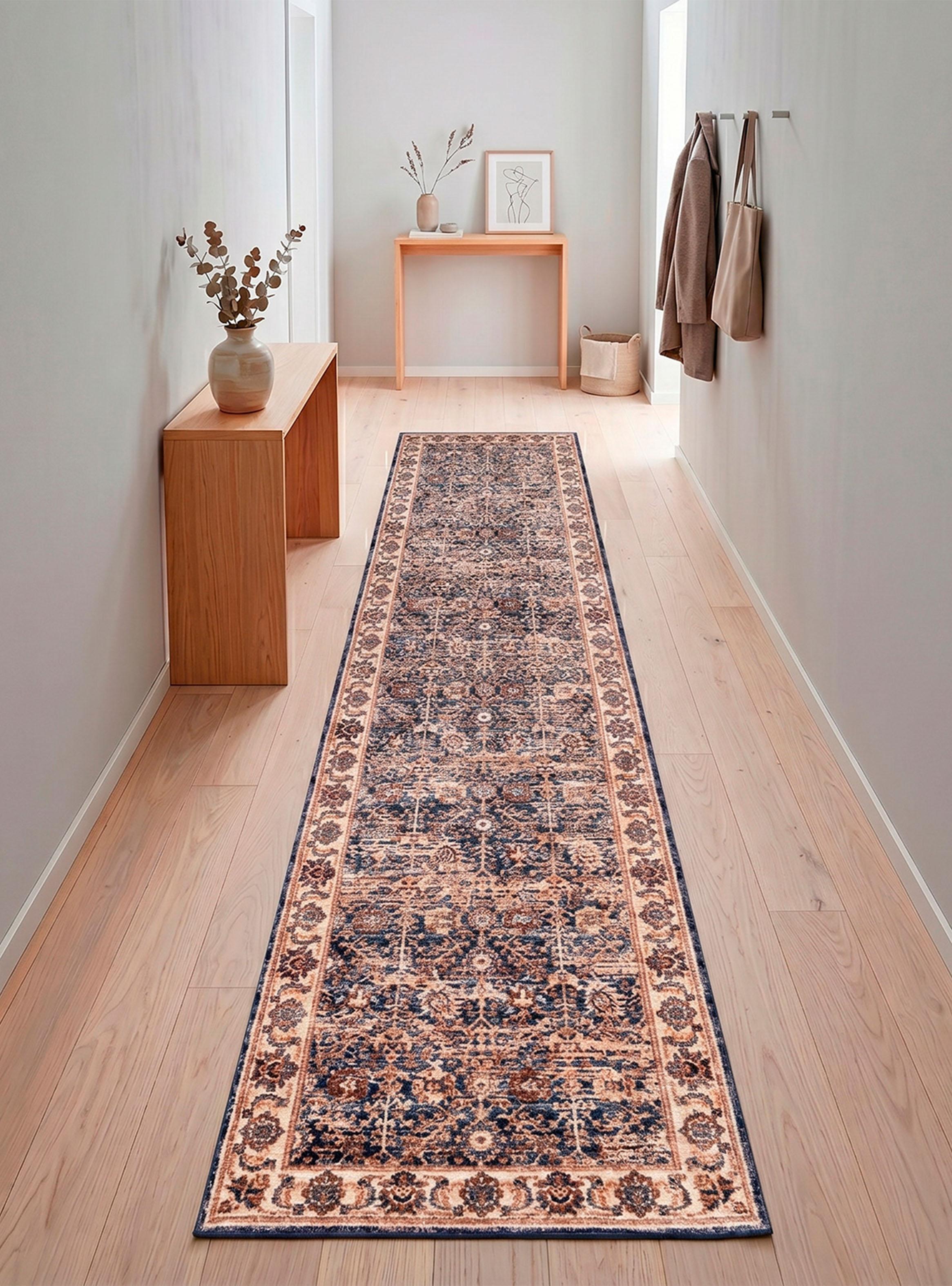 Alfombra Pasillo Karachi 60x240 cm Dark Blue-2