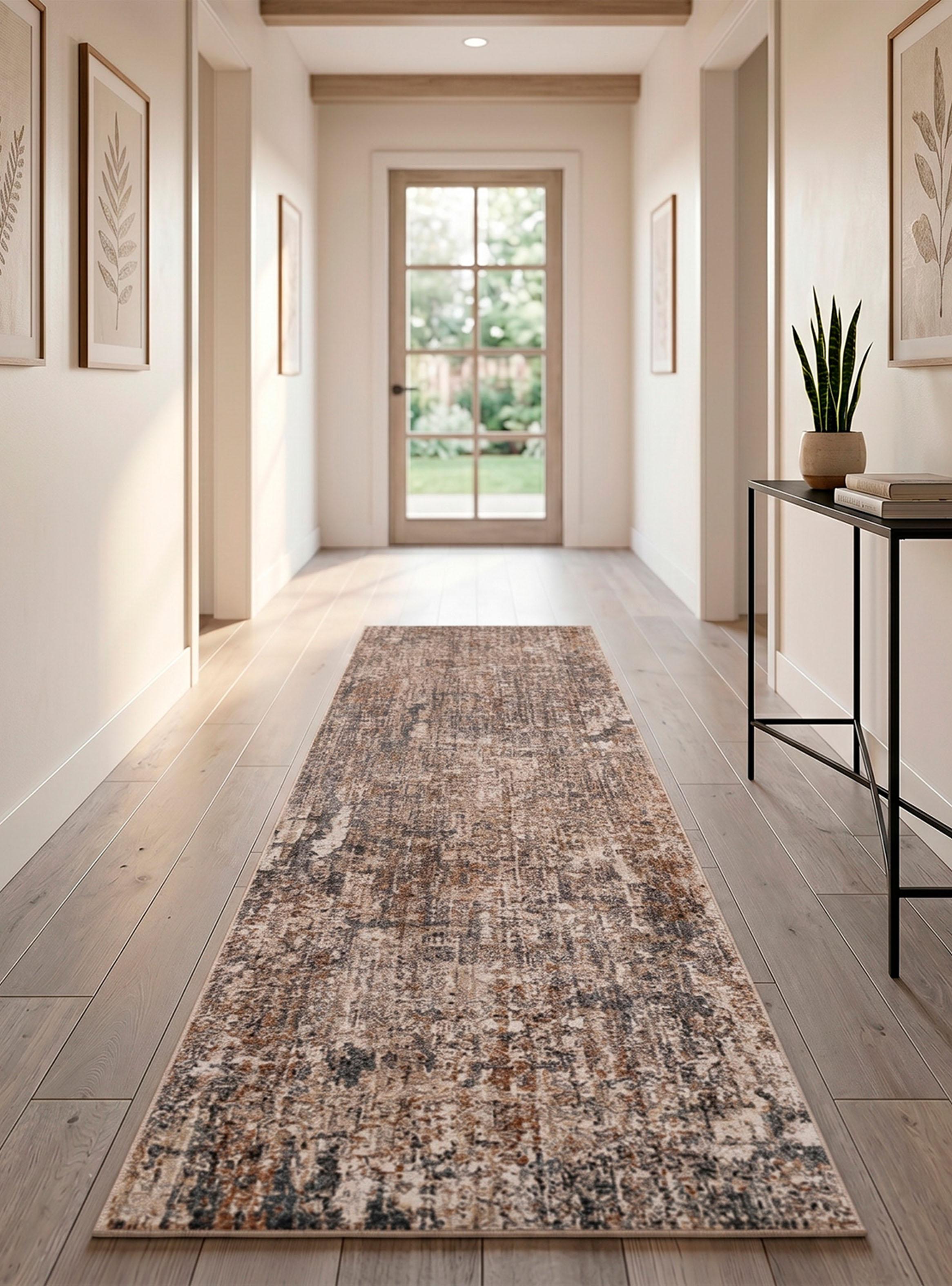 Alfombra Pasillo Passion 60x240 cm N/Vizon-2