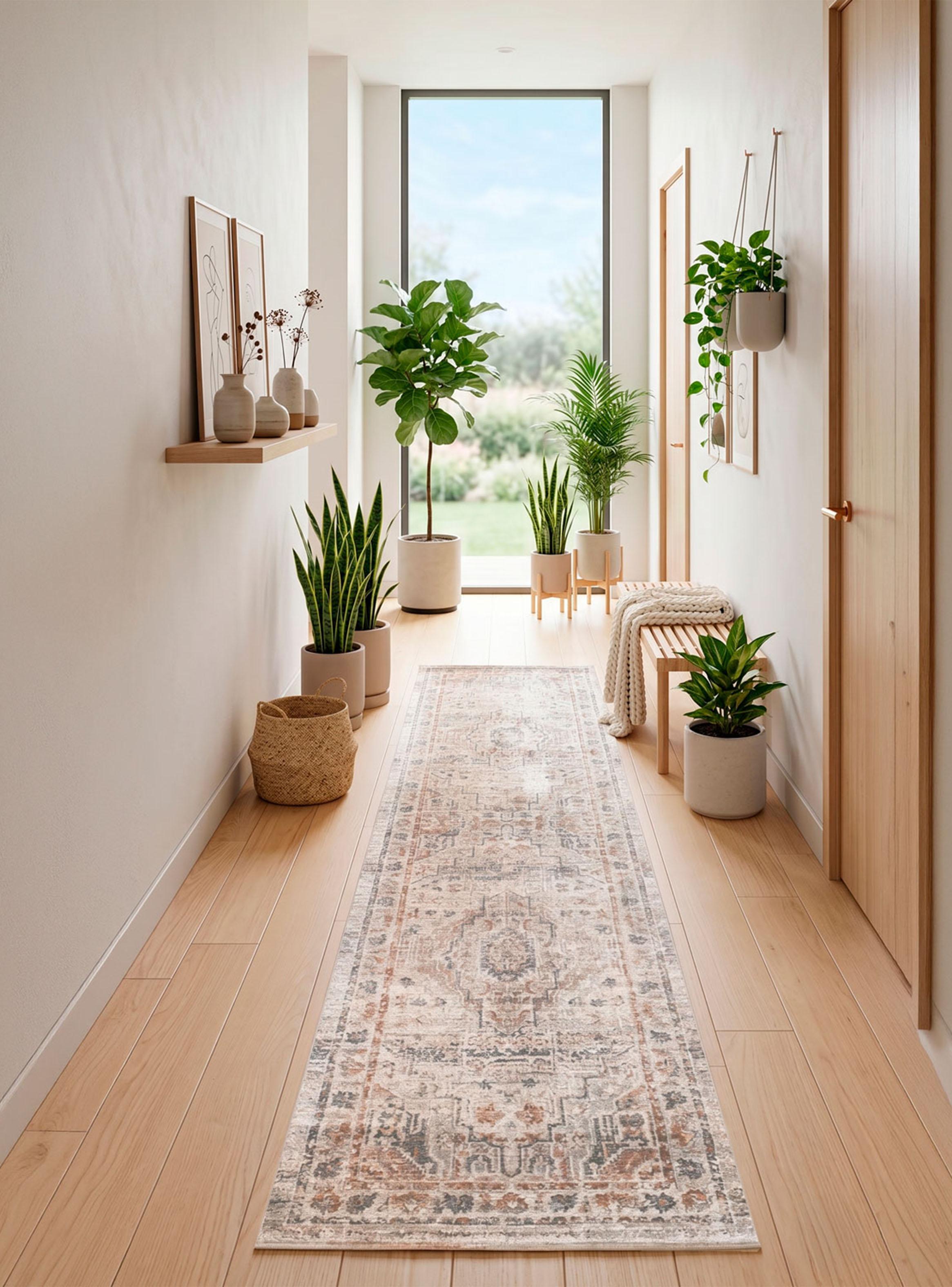 Alfombra Pasillo Romantic 60x240 cm Grey-2