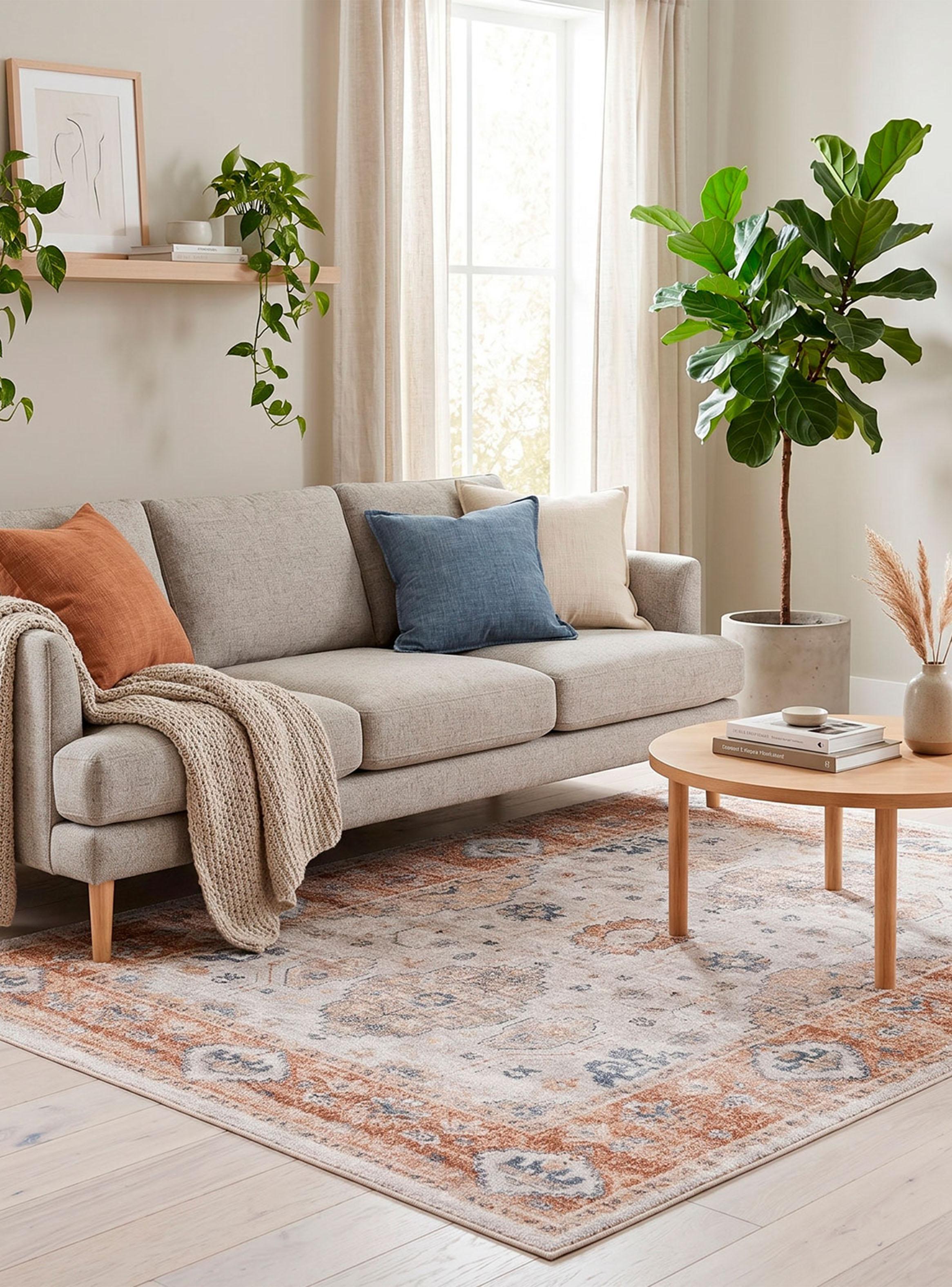 Alfombra Romantic 160x230 cm Cream D. Orange-2