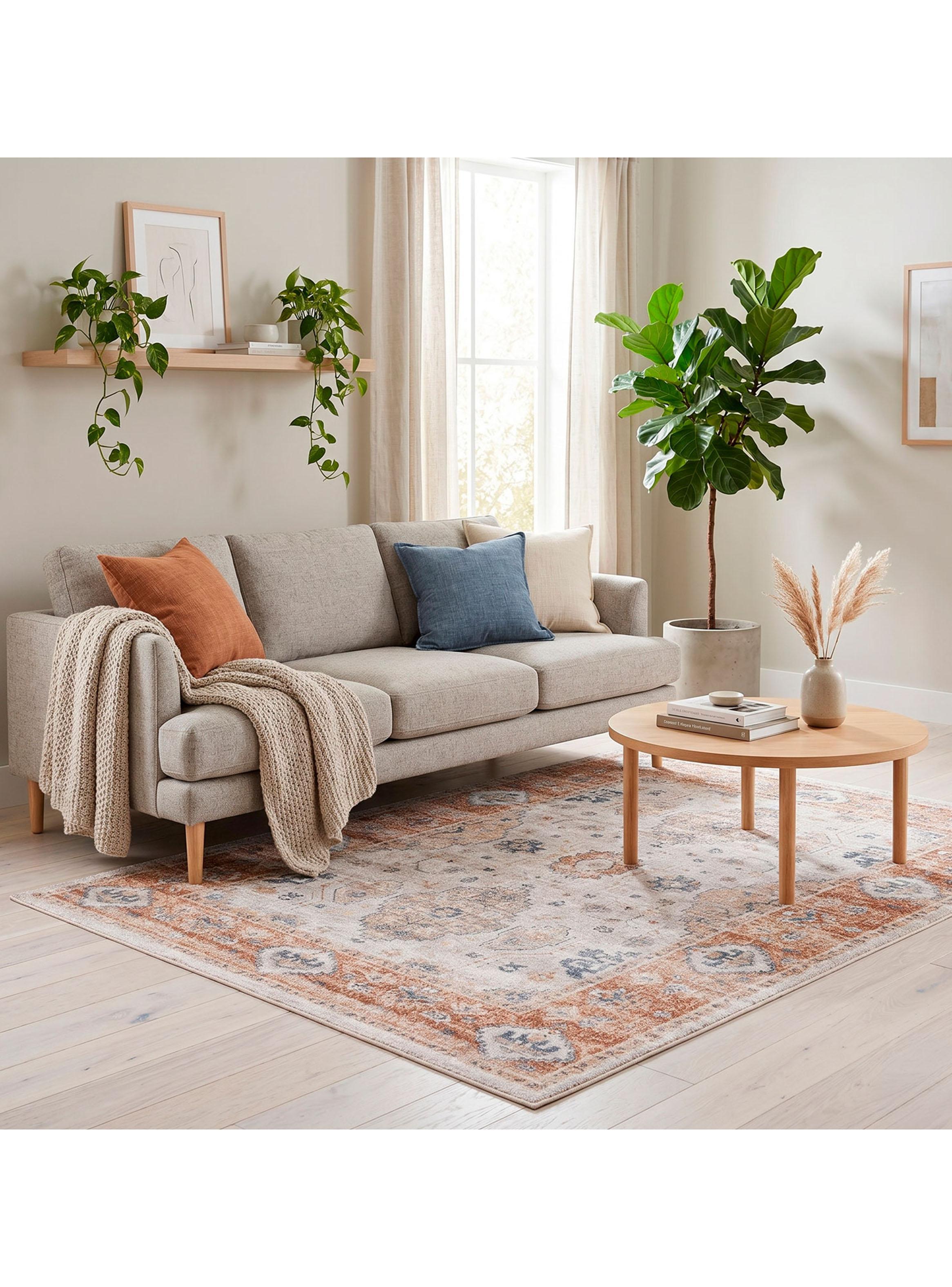 Alfombra Romantic 200x290 cm Cream D. Orange-2