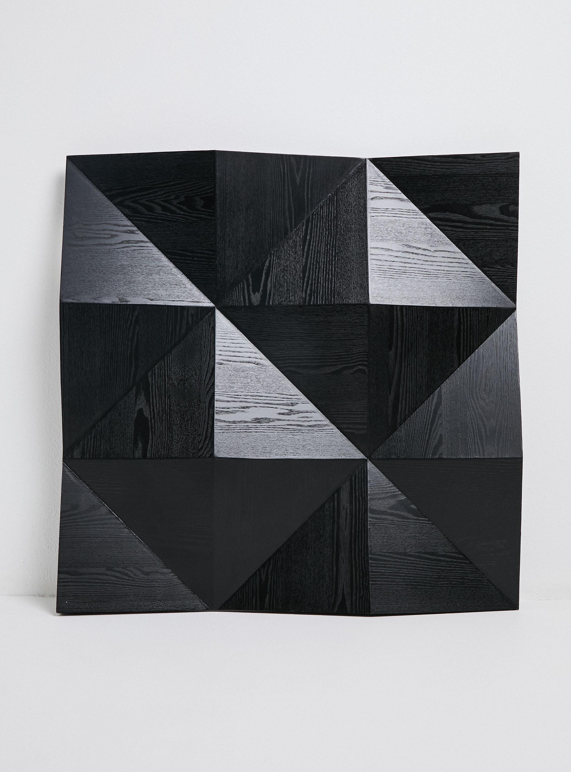 Cuadro Madera Negro 87x87 cm-0