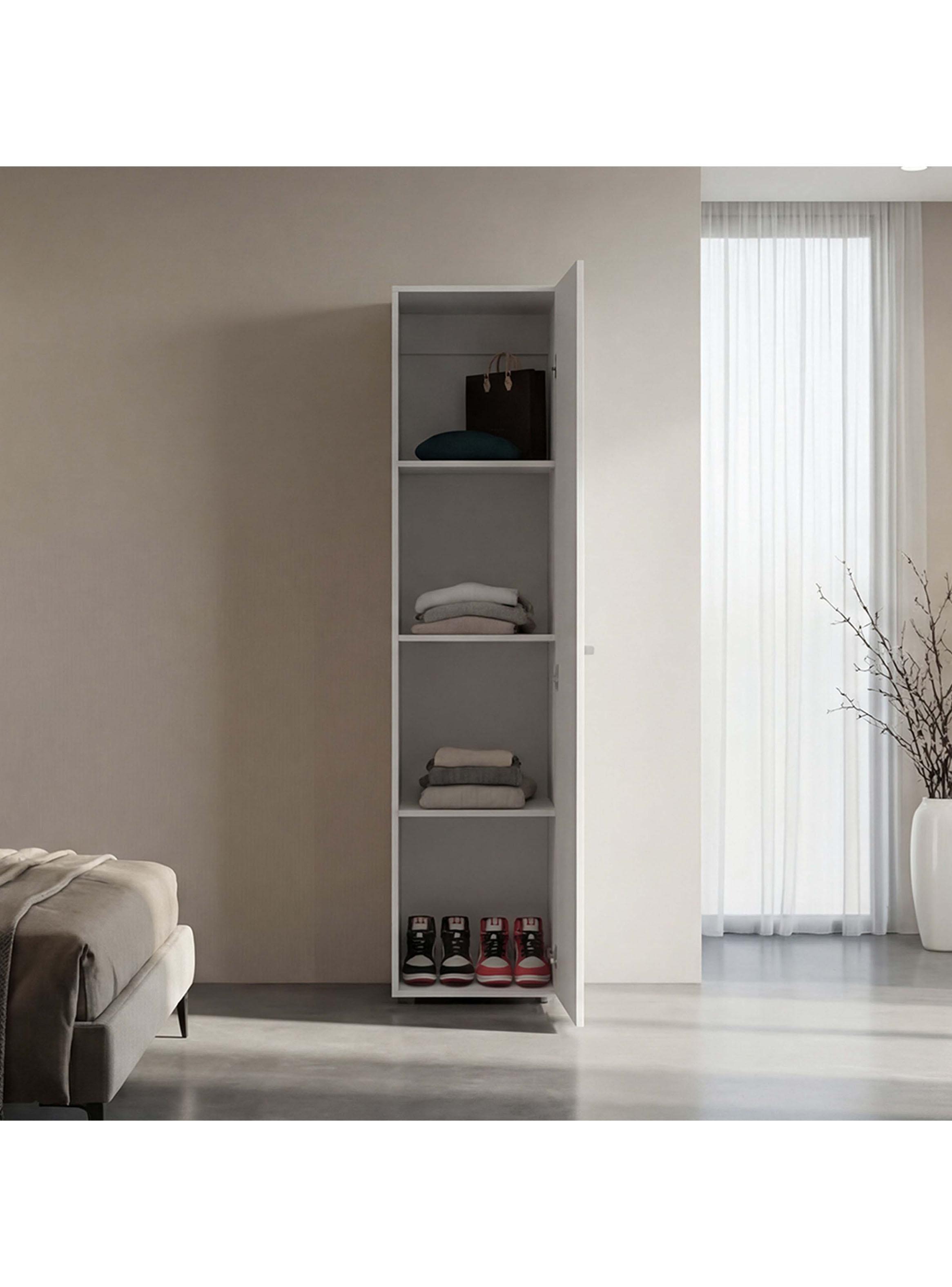 Clóset 1 Puerta con Espejo Dreams 170x40x40.2 cm-4