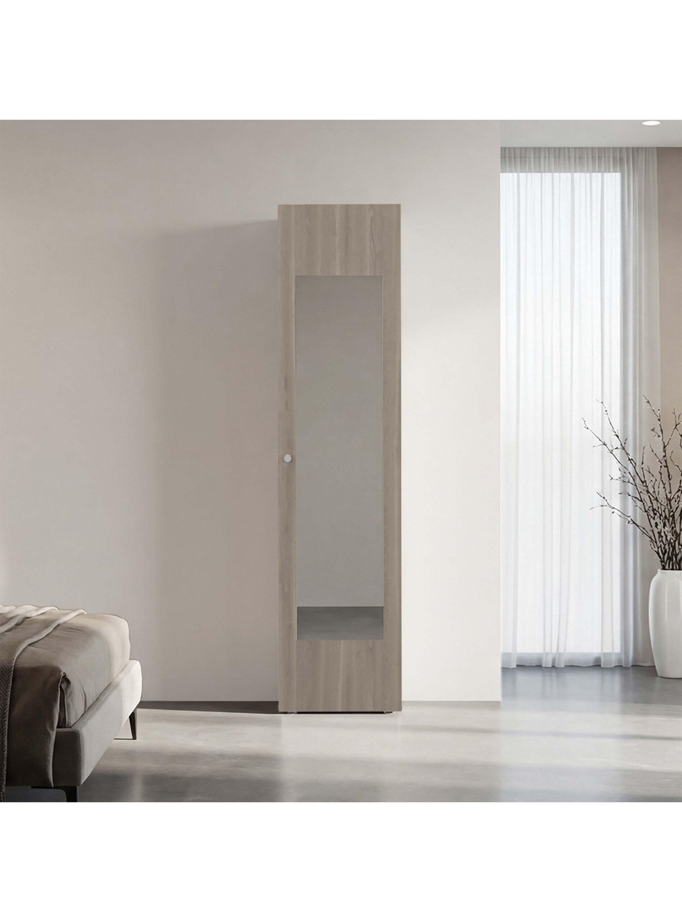 Clóset 1 Puerta con Espejo Dreams Bardolino 170x40x40.2 cm-4