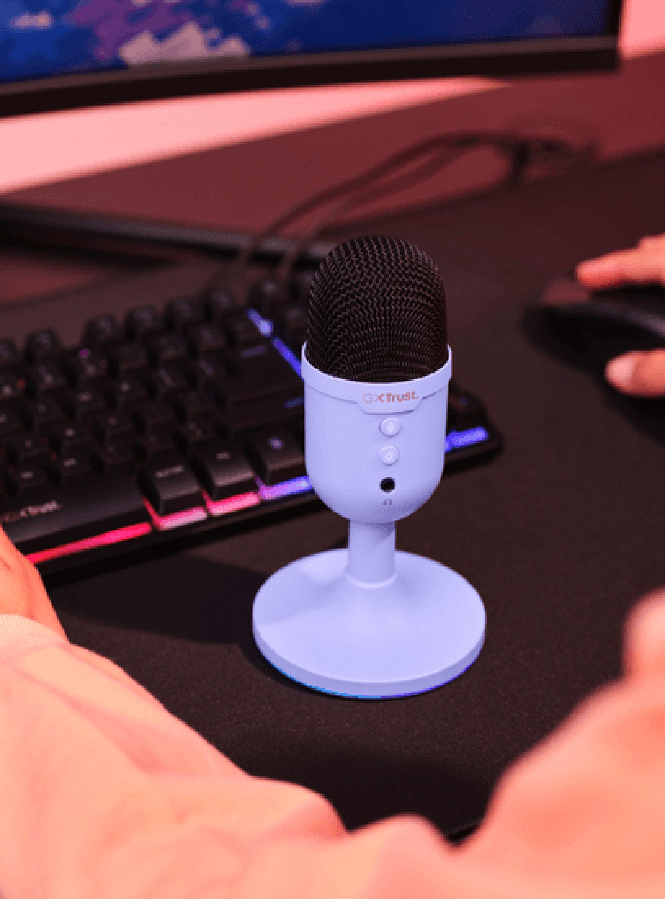 Micrófono Gamer USB Yunix GXT234 Morado-3